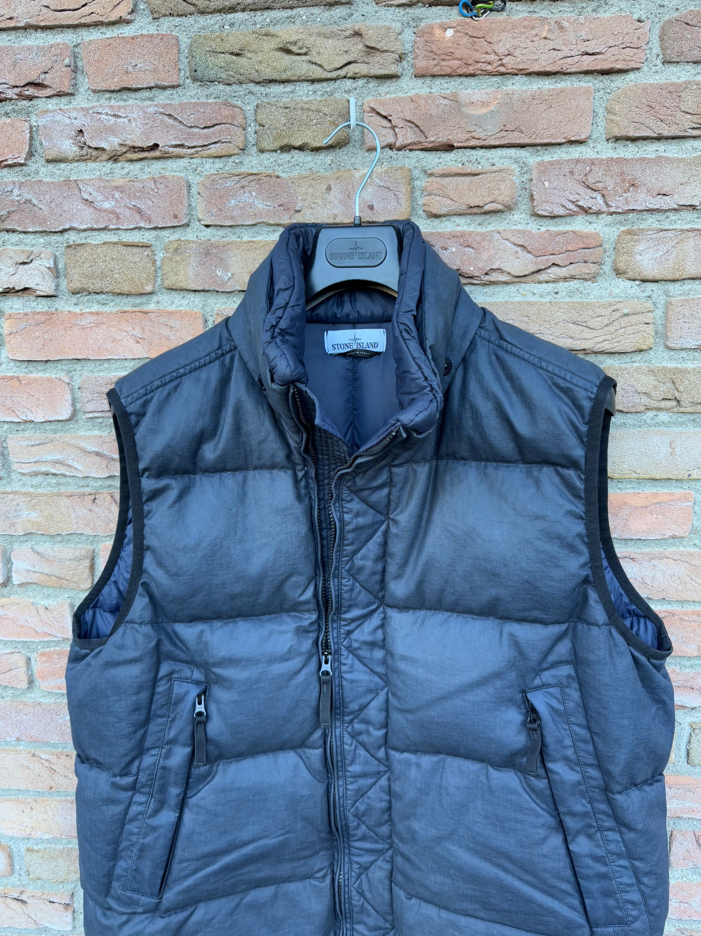 Stone Island Lino Resinato Down-TC Gilet - XXL
