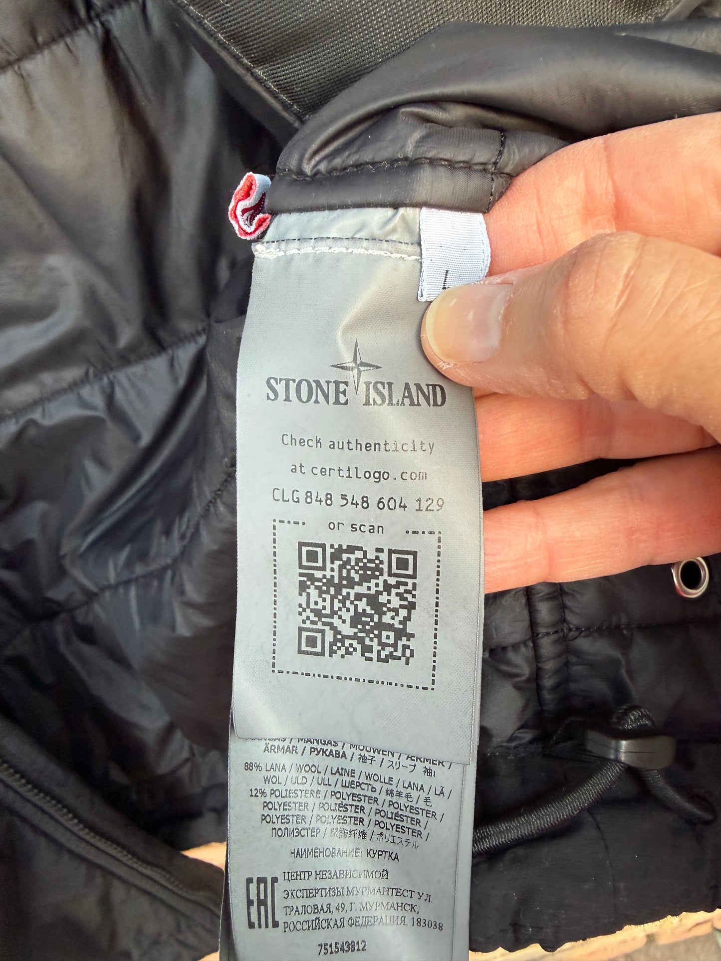 Stone Island Naslan Light Watro Primaloft-TC Jacket - L