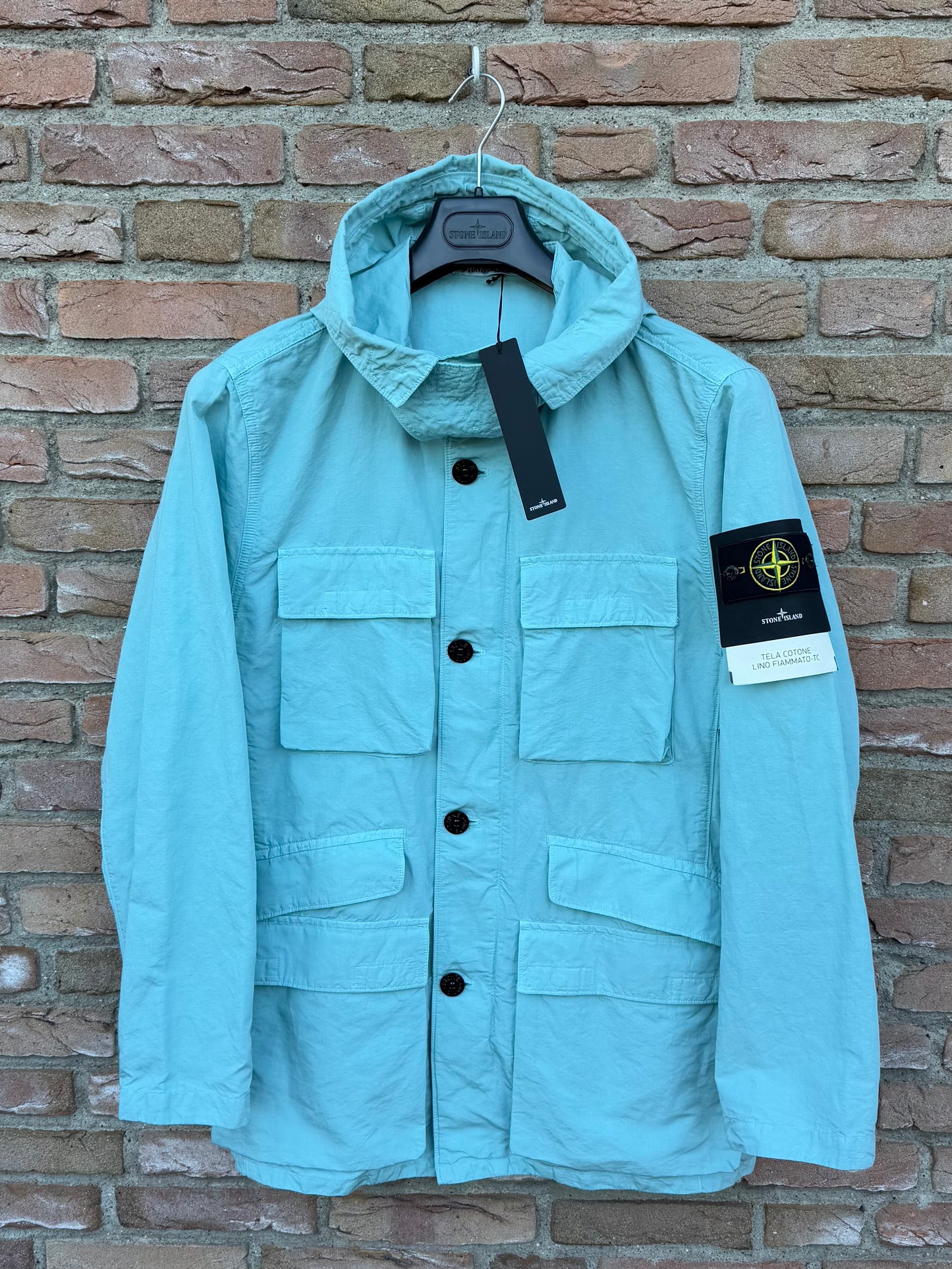 Stone Island Tela Cotone Lino Fiammato-TC Jacket - L