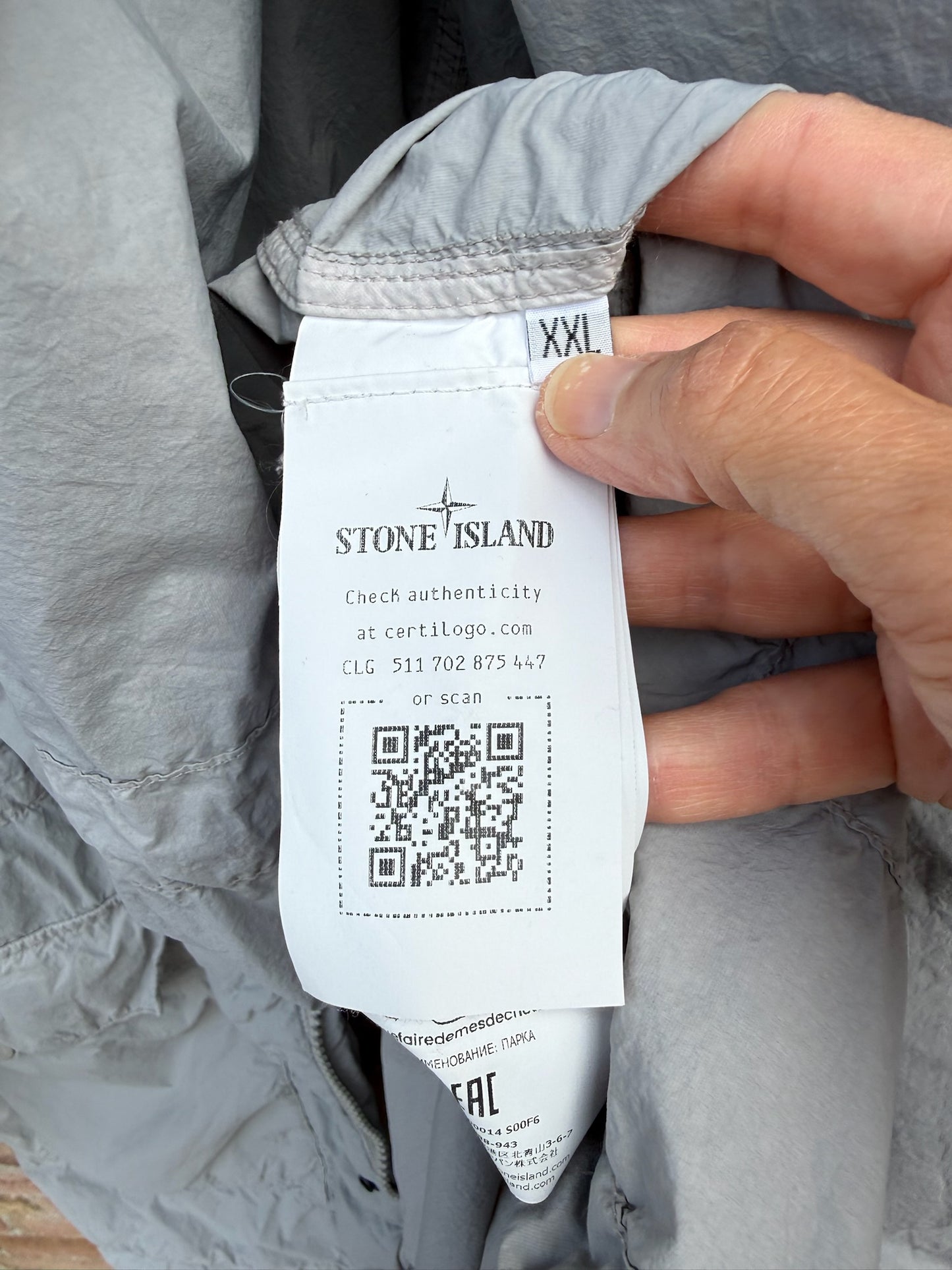 Stone Island Nylon Smerigliato Ghost Jacket - XXL