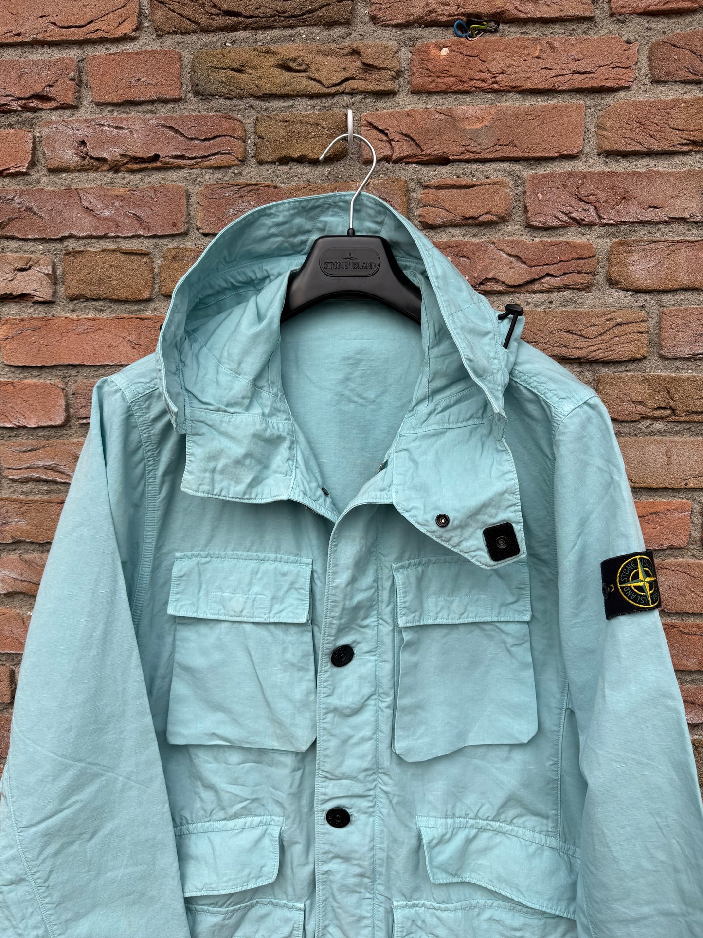 Stone Island Tela Cotone Lino Fiammato-TC Jacket - L