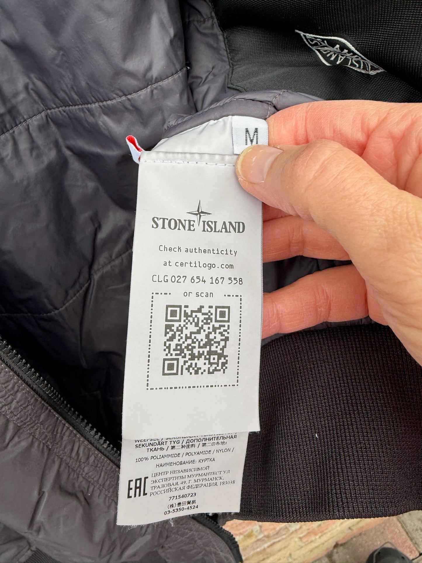 Stone Island Garment Dyed Crinkle Reps R-NY Primaloft Jacket - M
