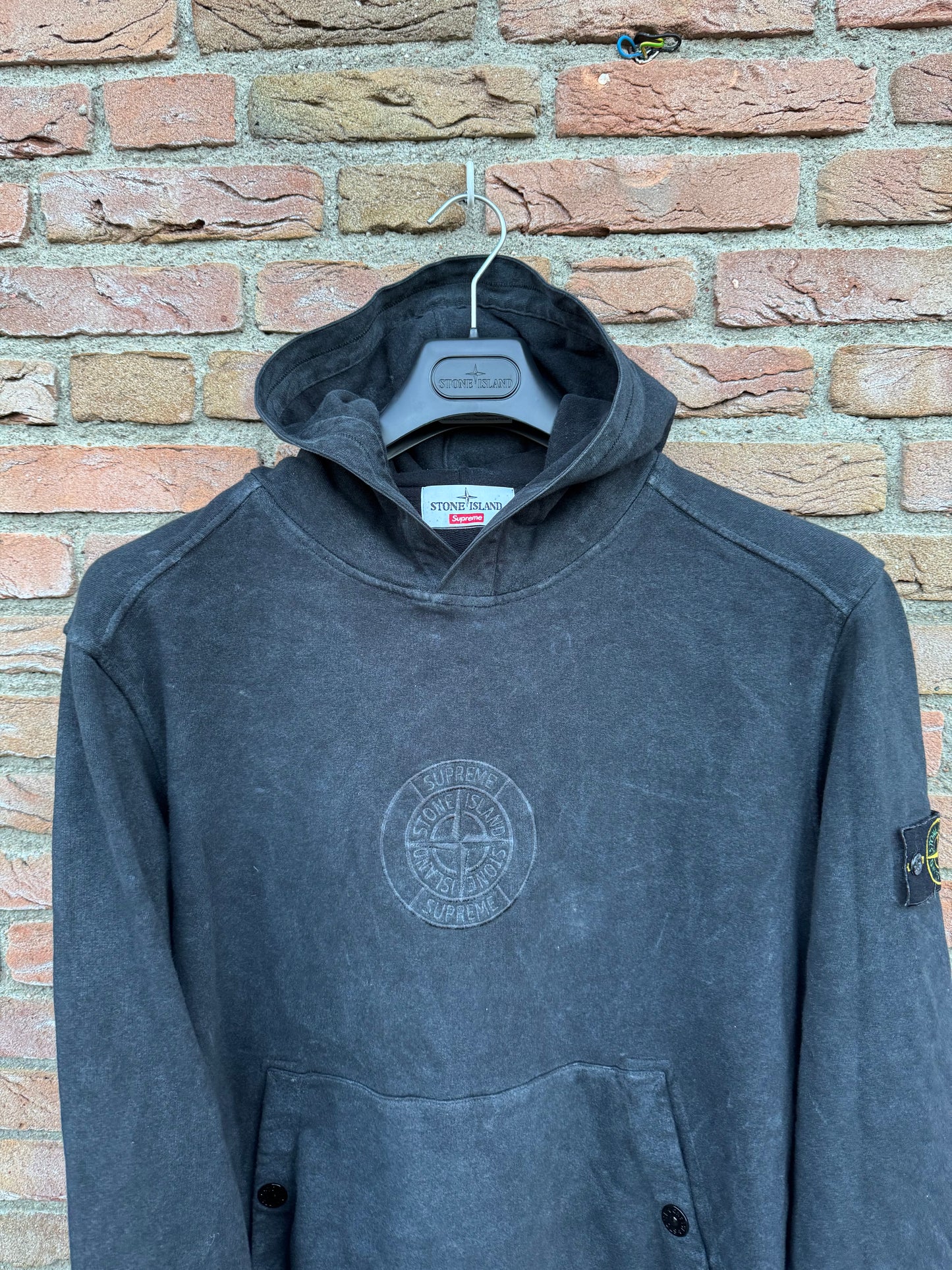 Stone Island x Supreme Hoodie - L