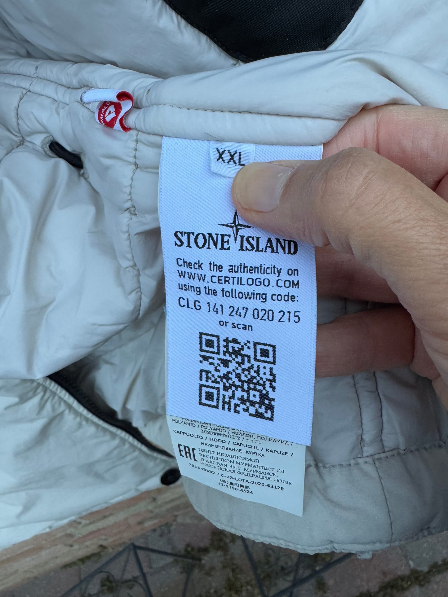 Stone Island Naslan Light Watro Primaloft Jacket - XXL