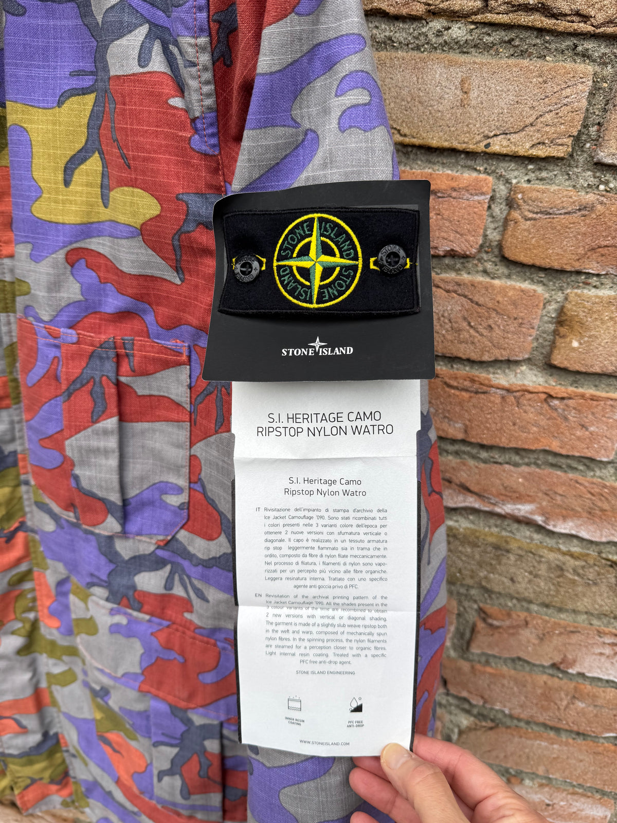 Stone Island Heritage Camo Ripstop Jacke - L