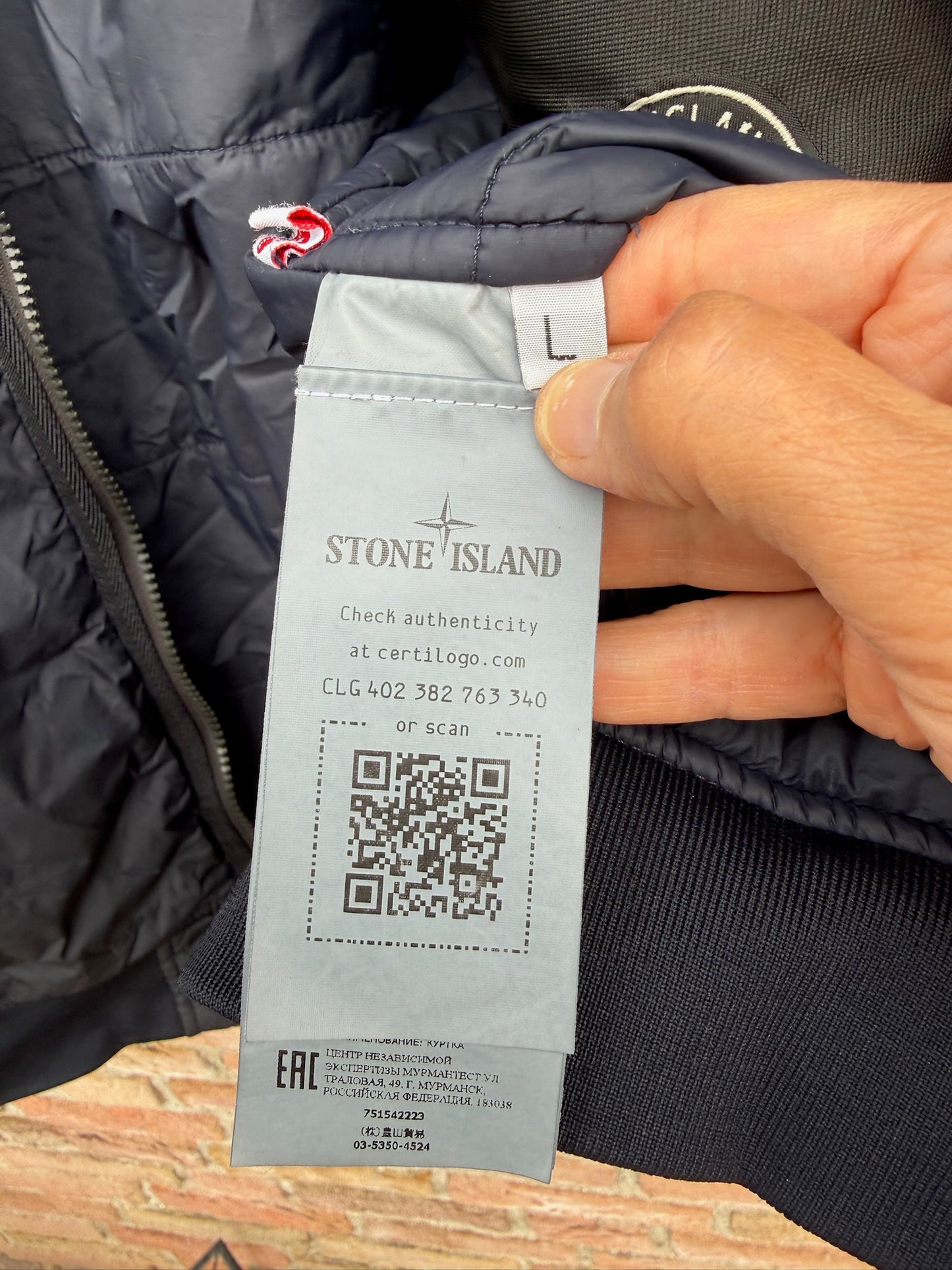 Stone Island Garment Dyed Crinkle Reps NY Primaloft-TC Jacket - L