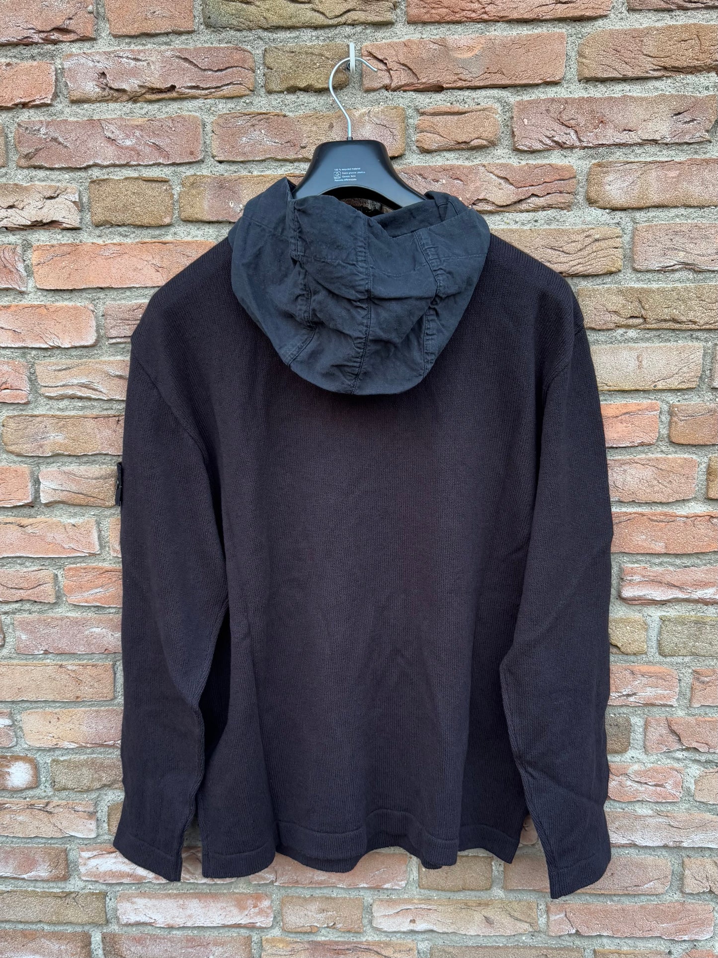 Stone Island Zip Knit Hoodie - L