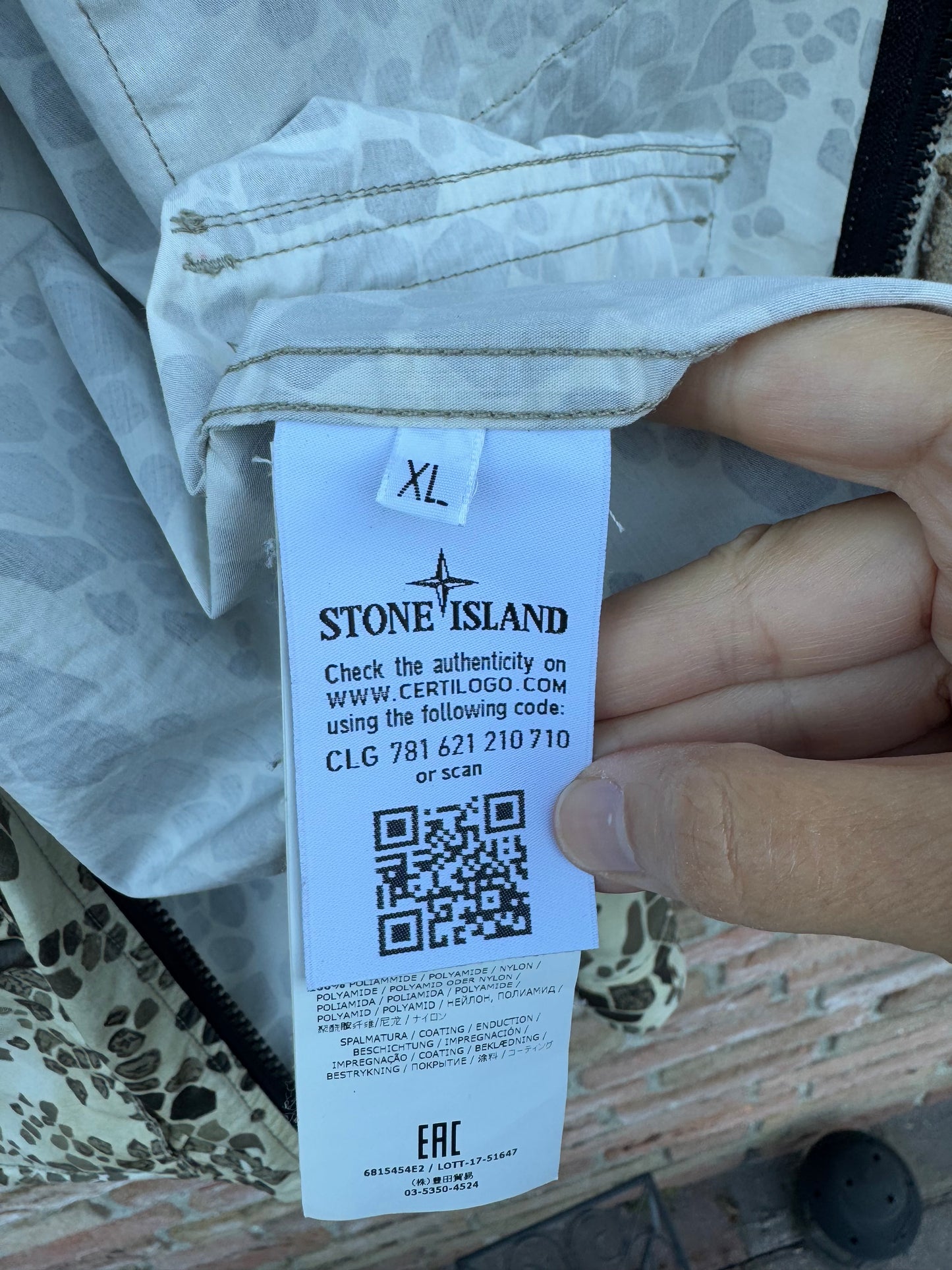Stone Island 50 Fili Alligator Camo Jacket - XL