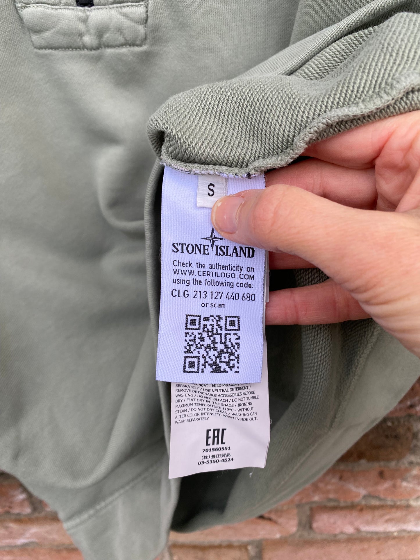 Stone Island Zip Hoodie - S