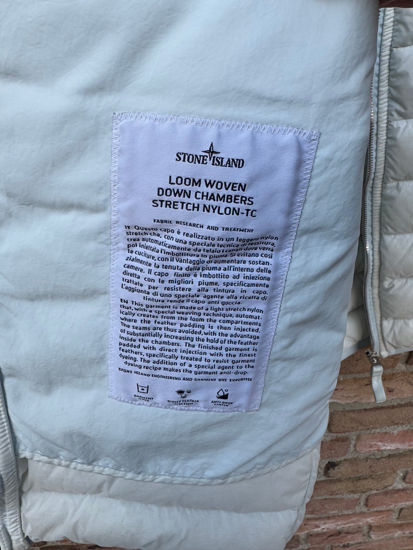 Stone Island Loom Woven Down Nylon Gilet - XL