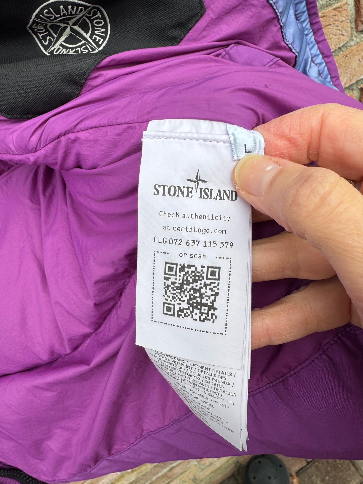 Stone Island Naslan Light Watro Daunenjacke - L