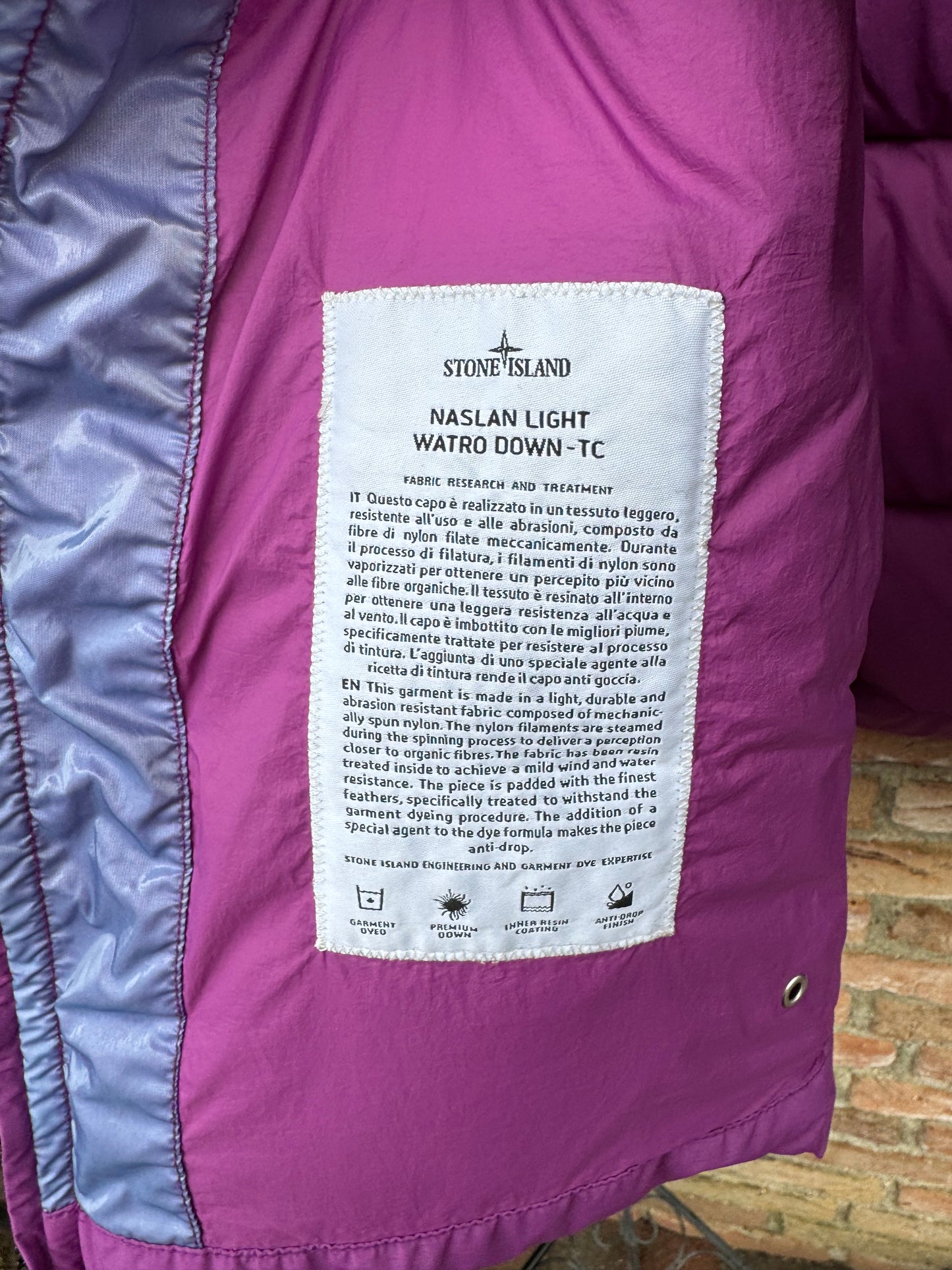 Stone Island Naslan Light Watro Daunenjacke - L