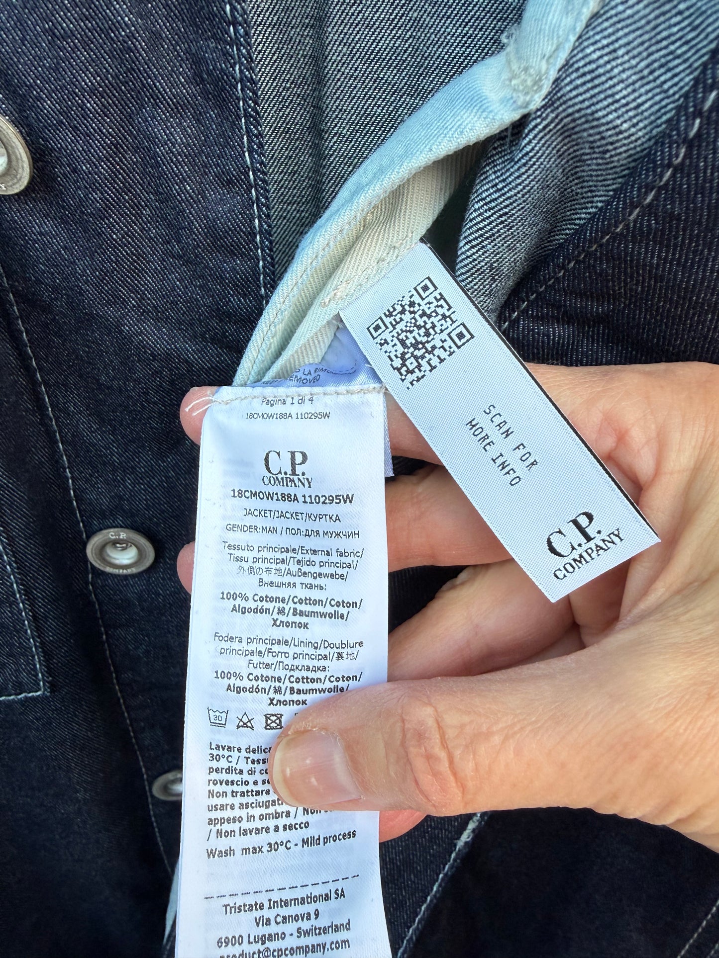 C.P. Company Denim Jacket - L