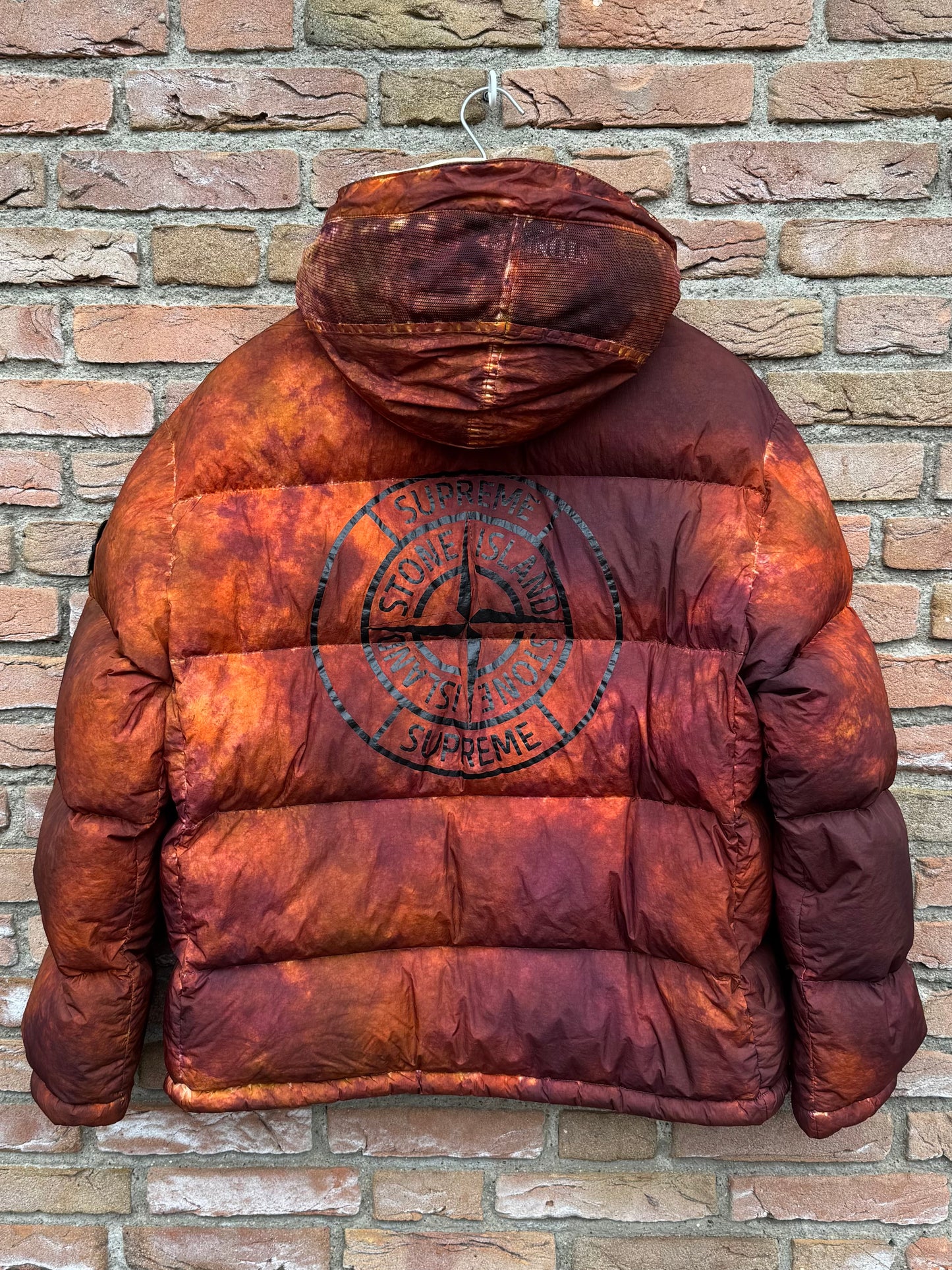 Stone Island x Supreme Paintball Camouflage Crinckle Reps  Down Jacket - M