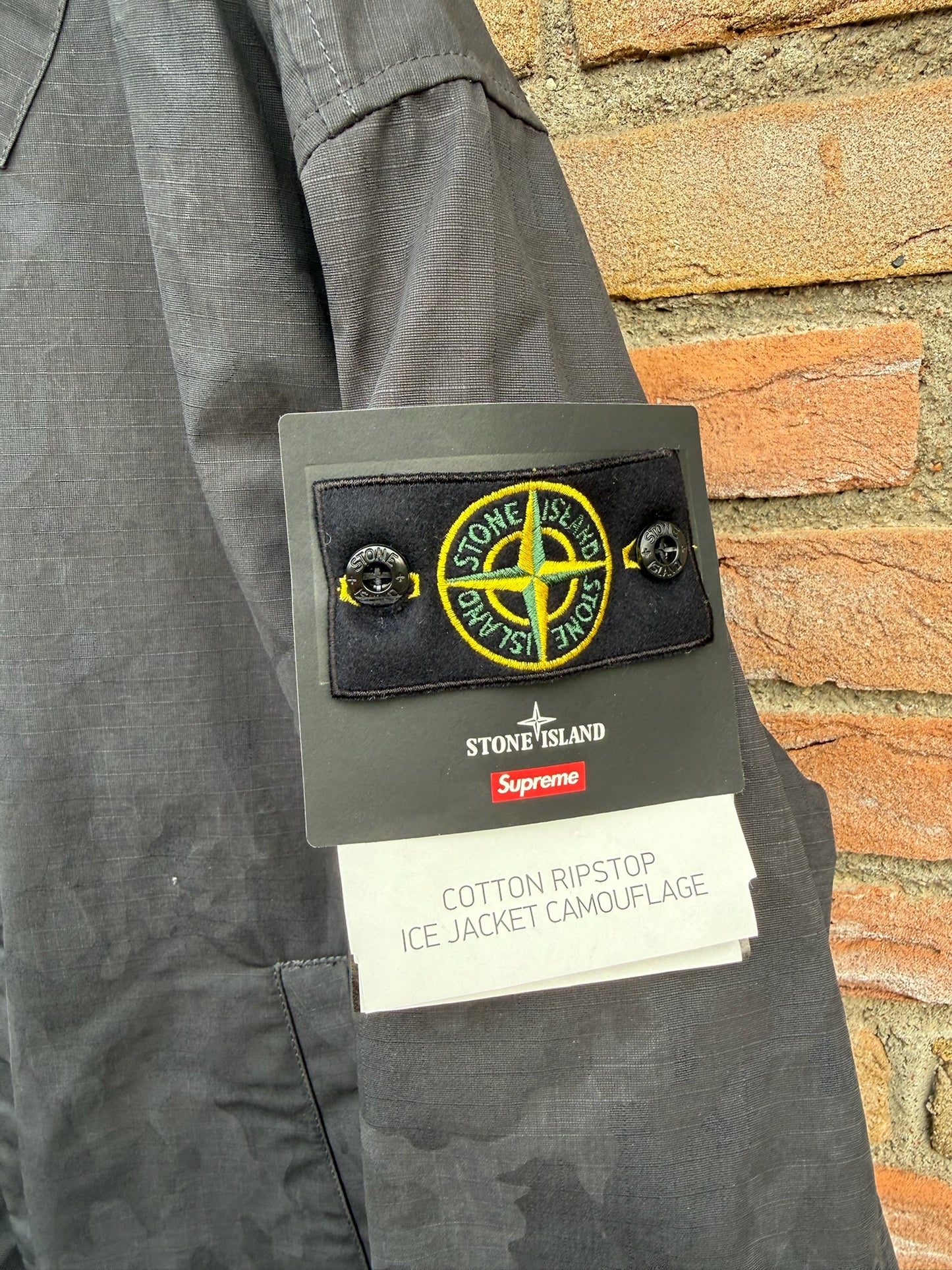 Stone Island x Supreme Cotton Ripstop Ice Jacket Camouflage Jacket - M