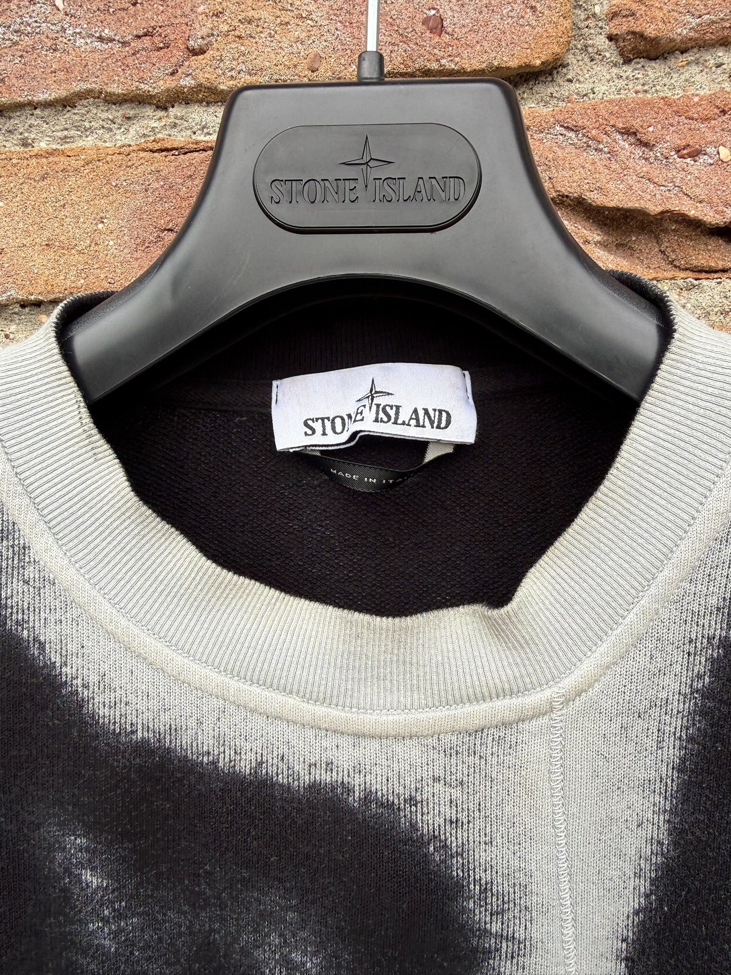 Stone Island Hand Sprayed Sweatshirt - L