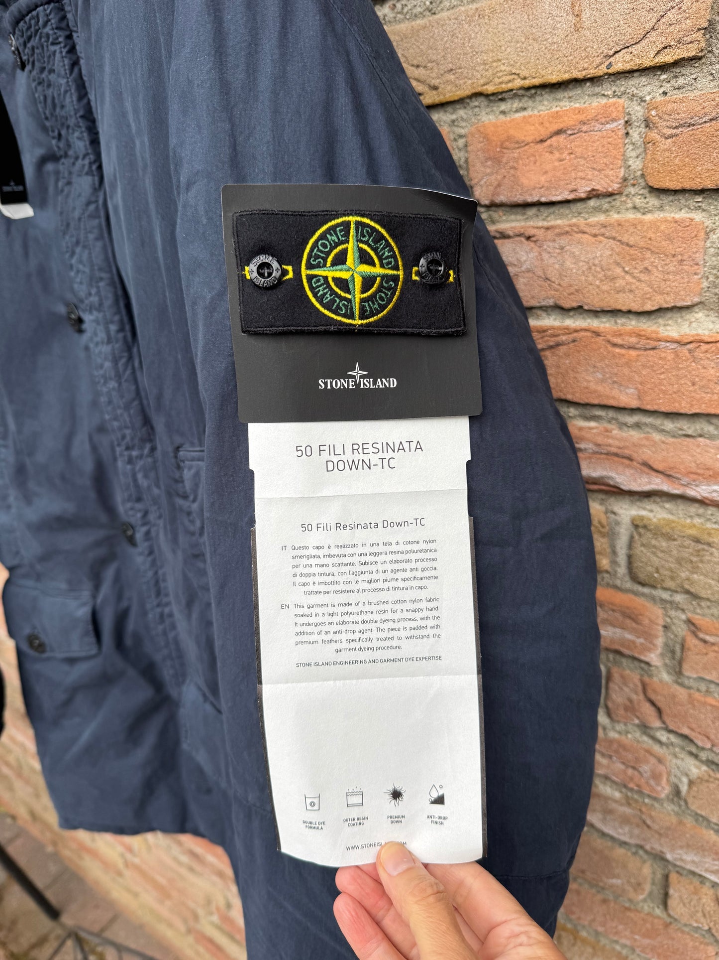 Stone Island 50 Fili Resinata Down-TC Jacket - L