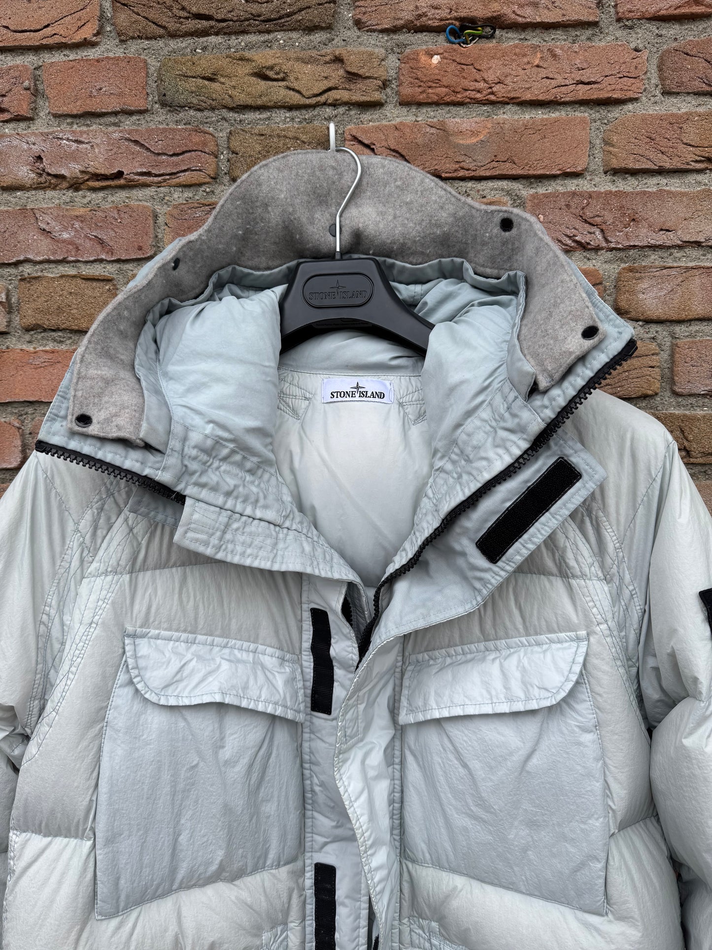 Stone Island Garment Dyed Crinkle Reps R-NY Down Jacket - S