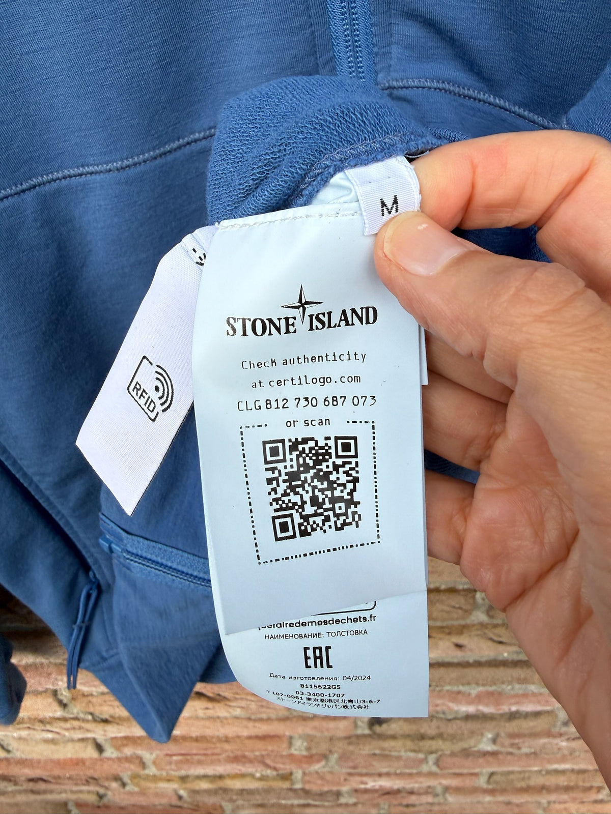 Stone Island Stellina Zipped Hoodie - M