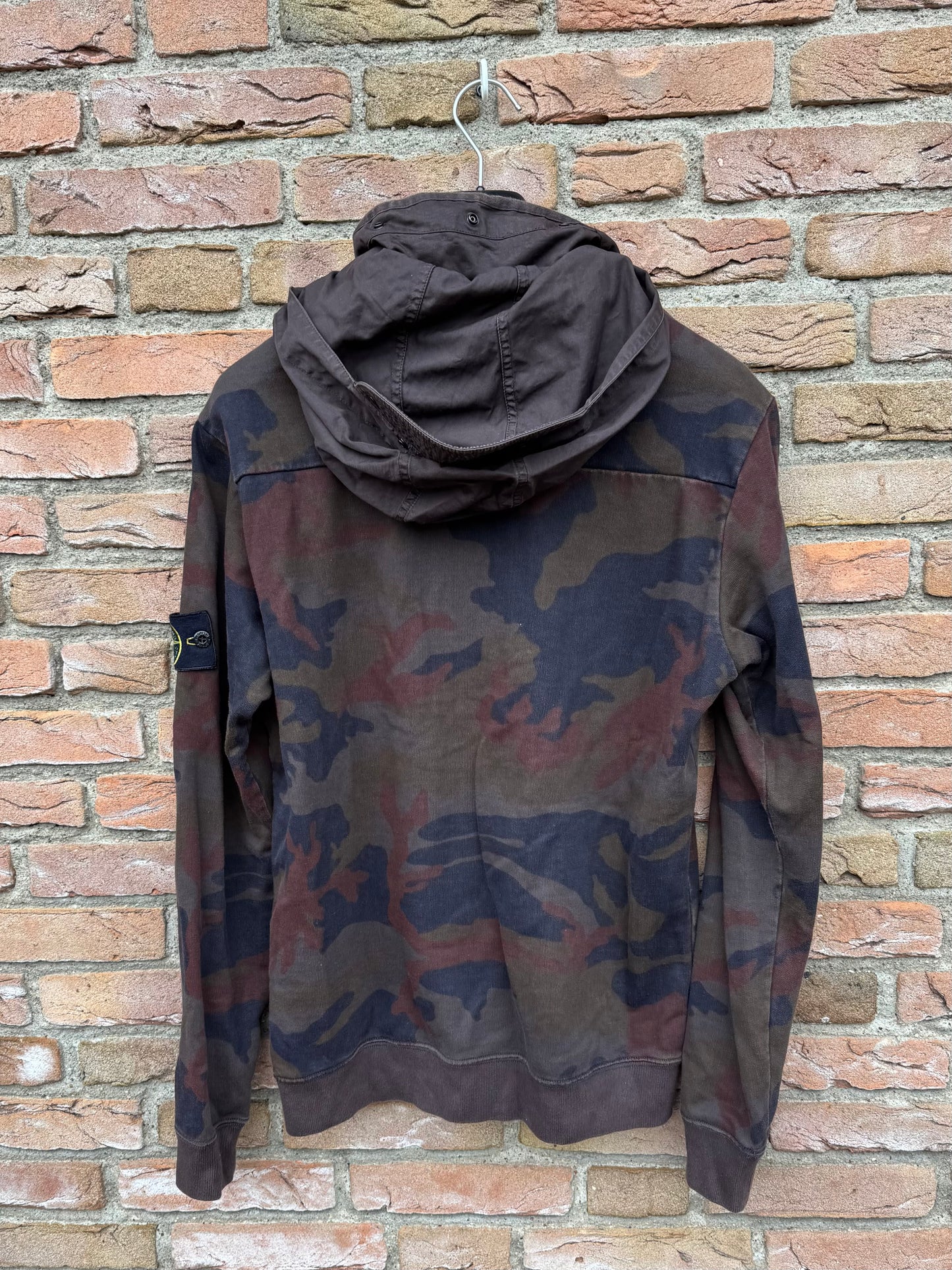 Stone Island Zip Camo Sweatshirt - M
