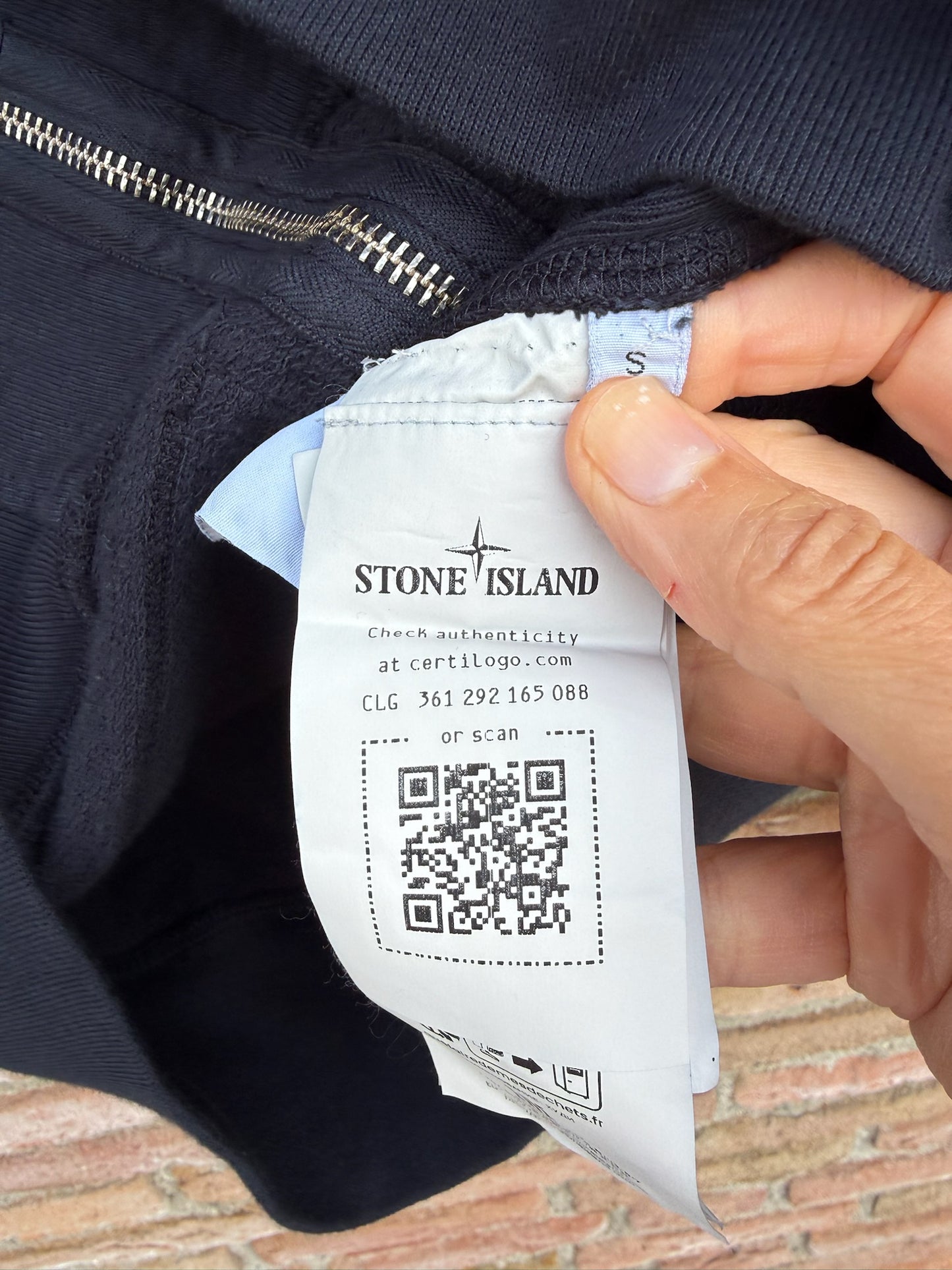 Stone Island Zipped Hoodie - S