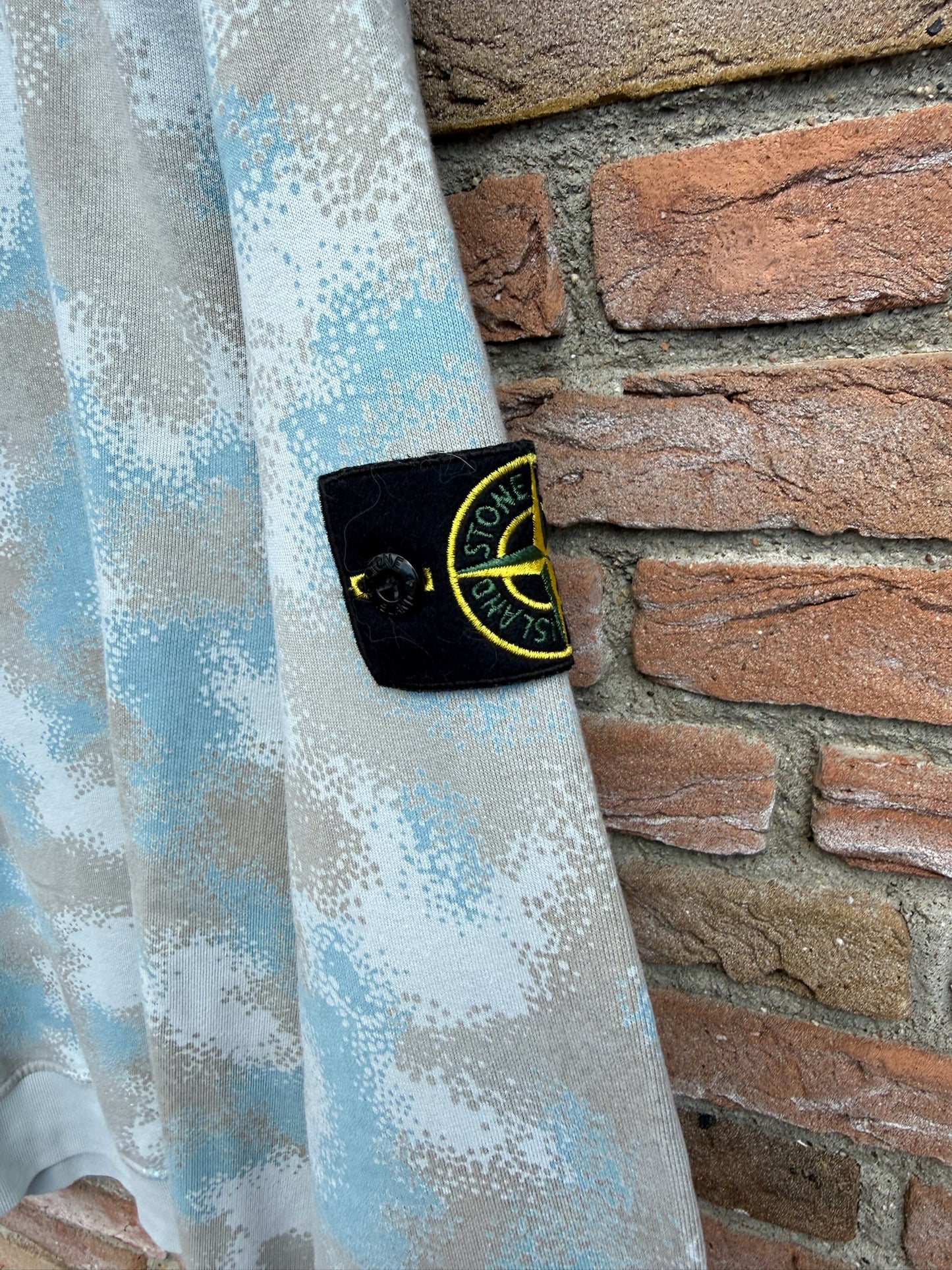 Stone Island Camo Dévoré Hoodie - L