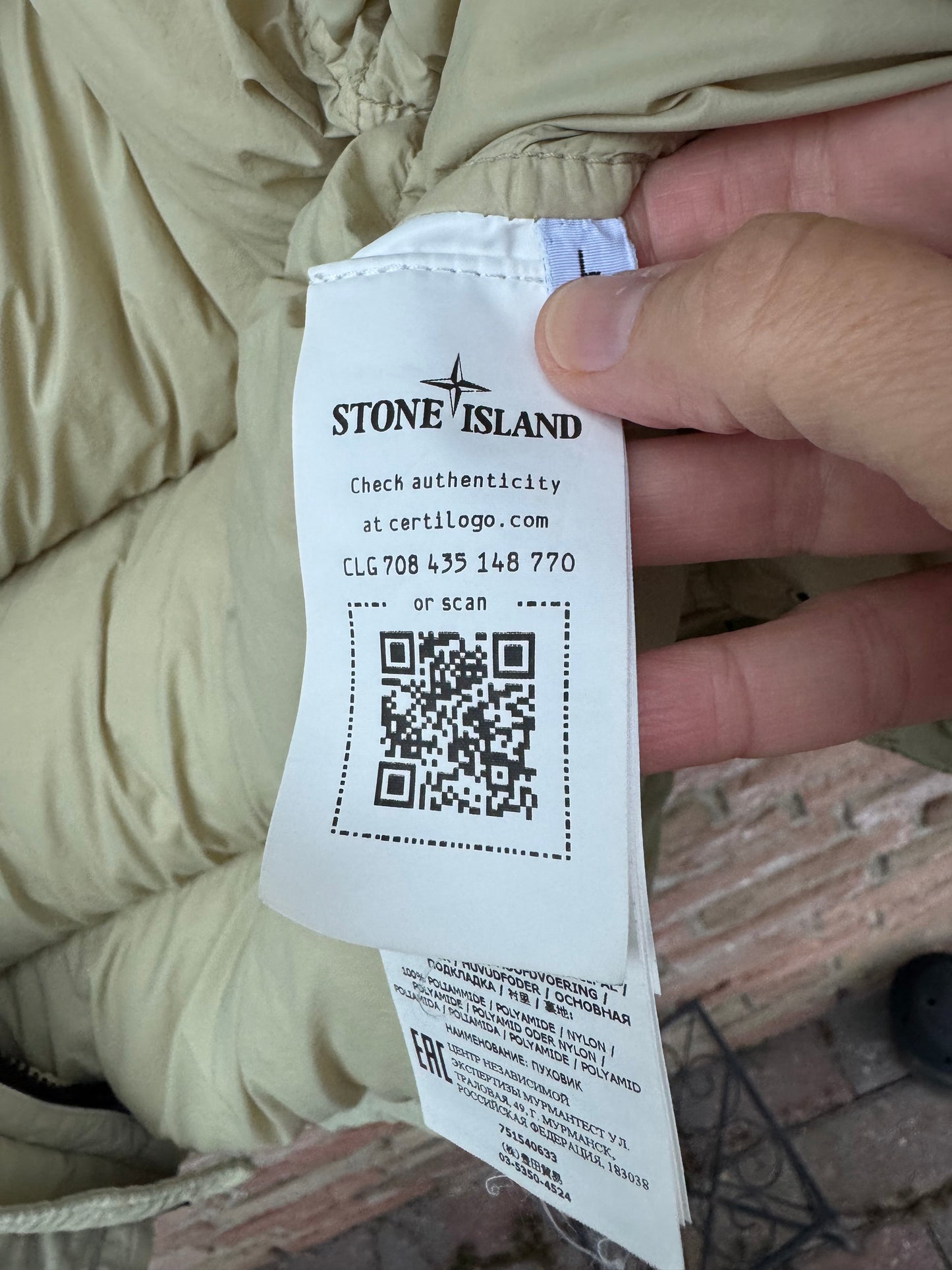 Stone Island Naslan Down-TC Jacket - L