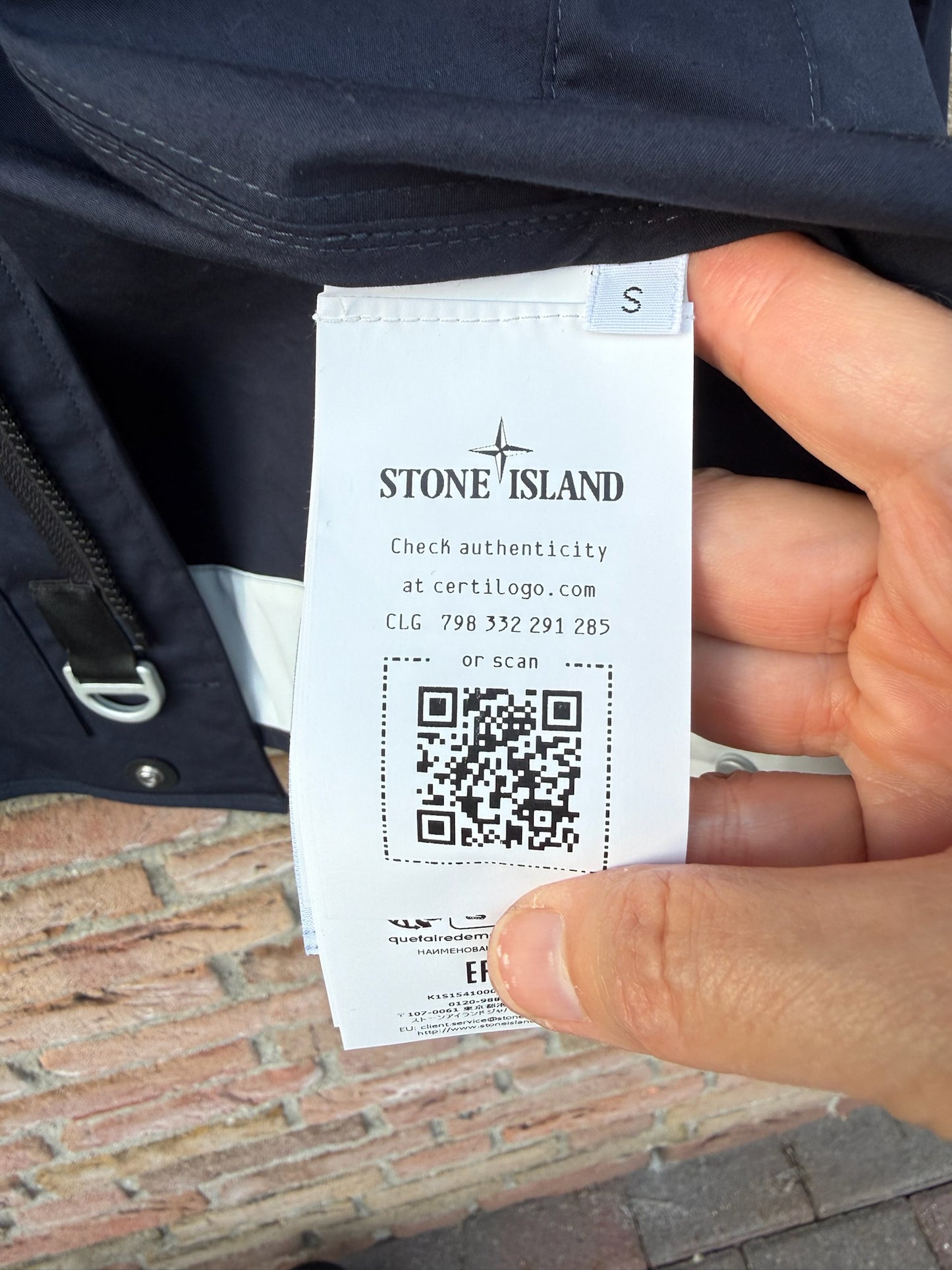 Stone Island Aluminium Tela Marina Jacket - S