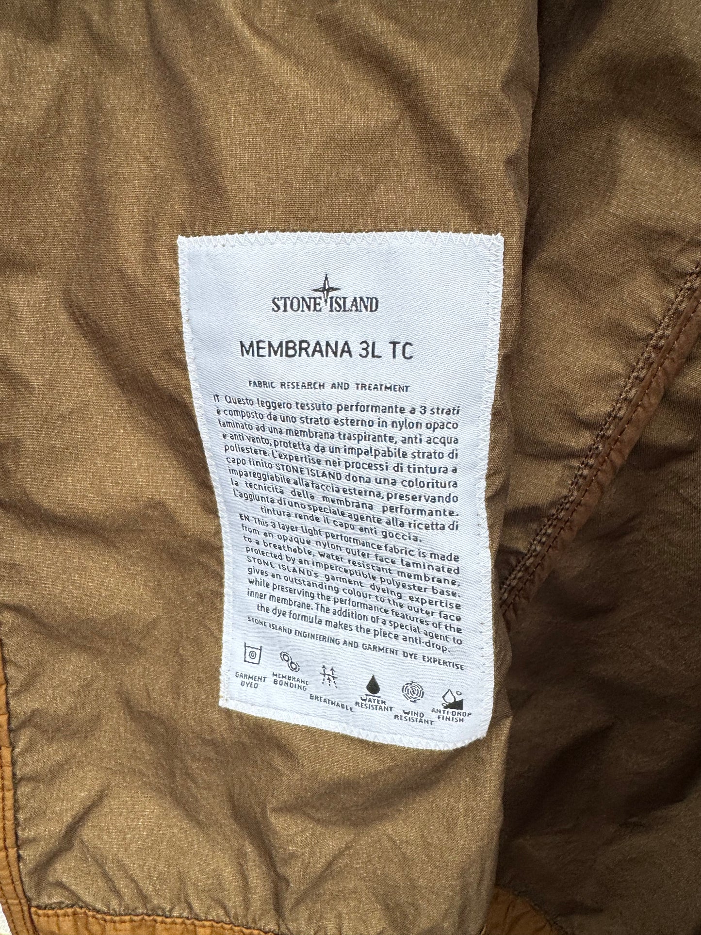 Stone Island Membrana 3L TC Jacket - M