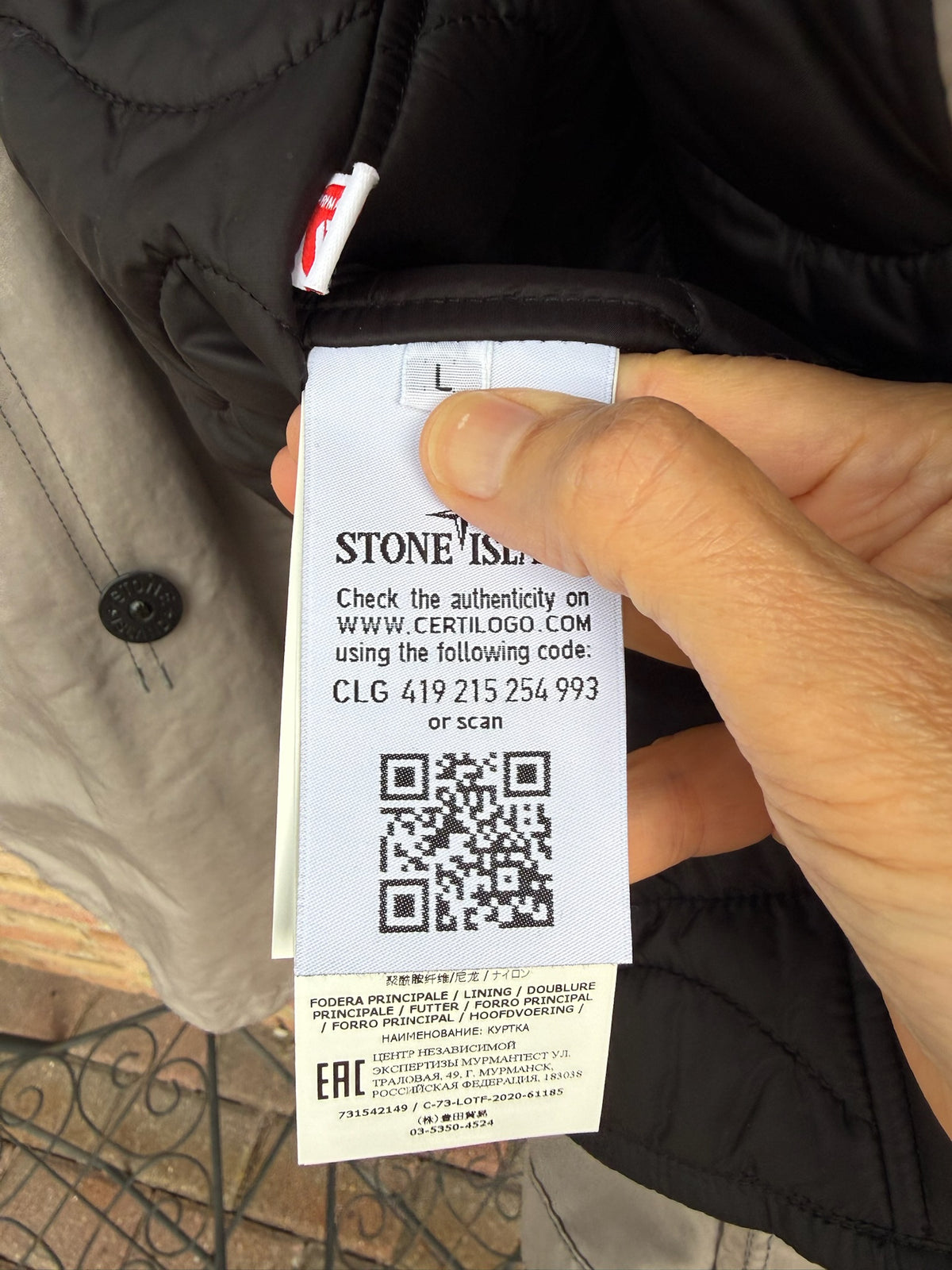 Stone Island David-TC Primaloft Jacket - L