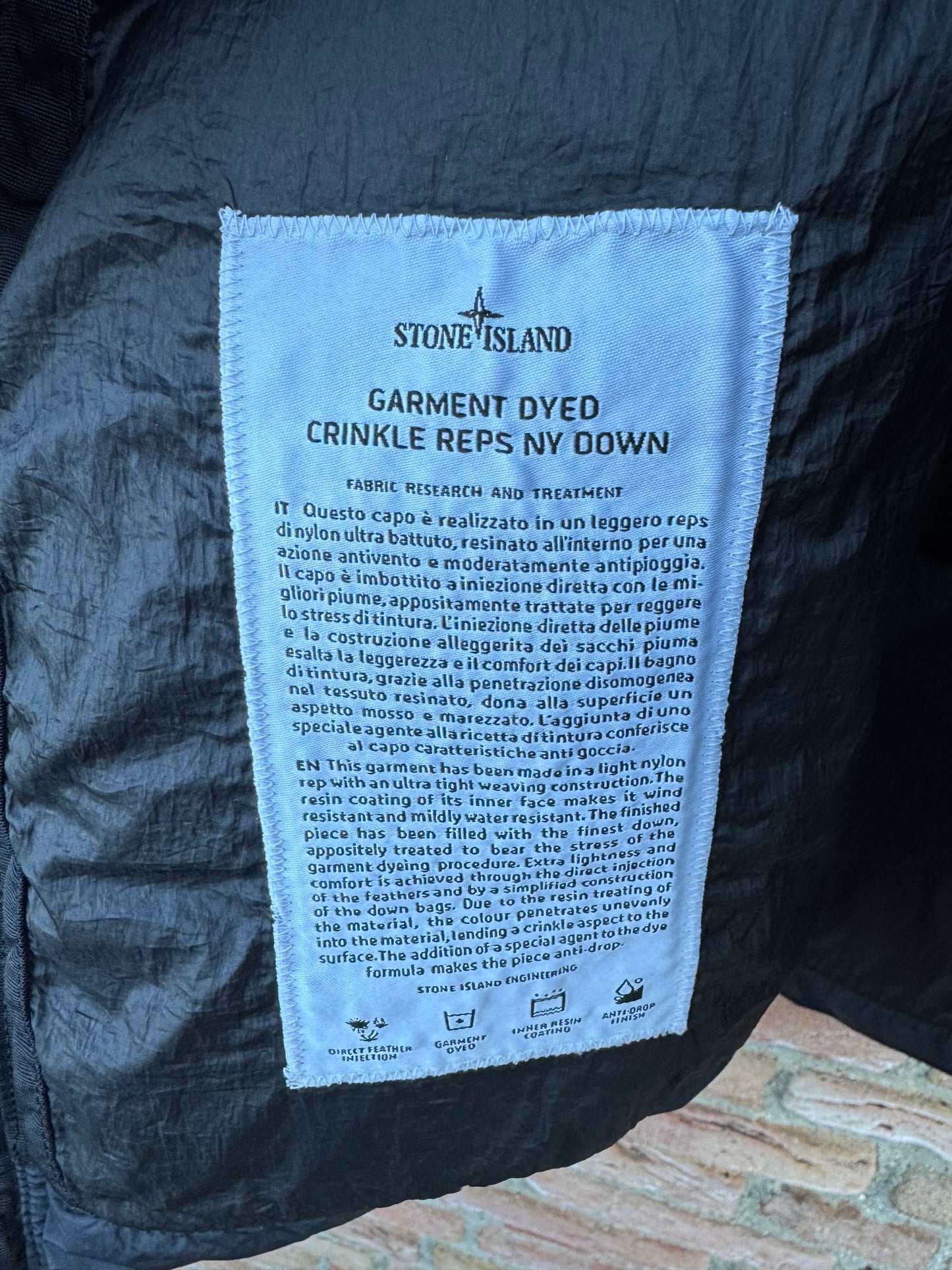 Stone Island Crinkle Reps Daunenweste - L