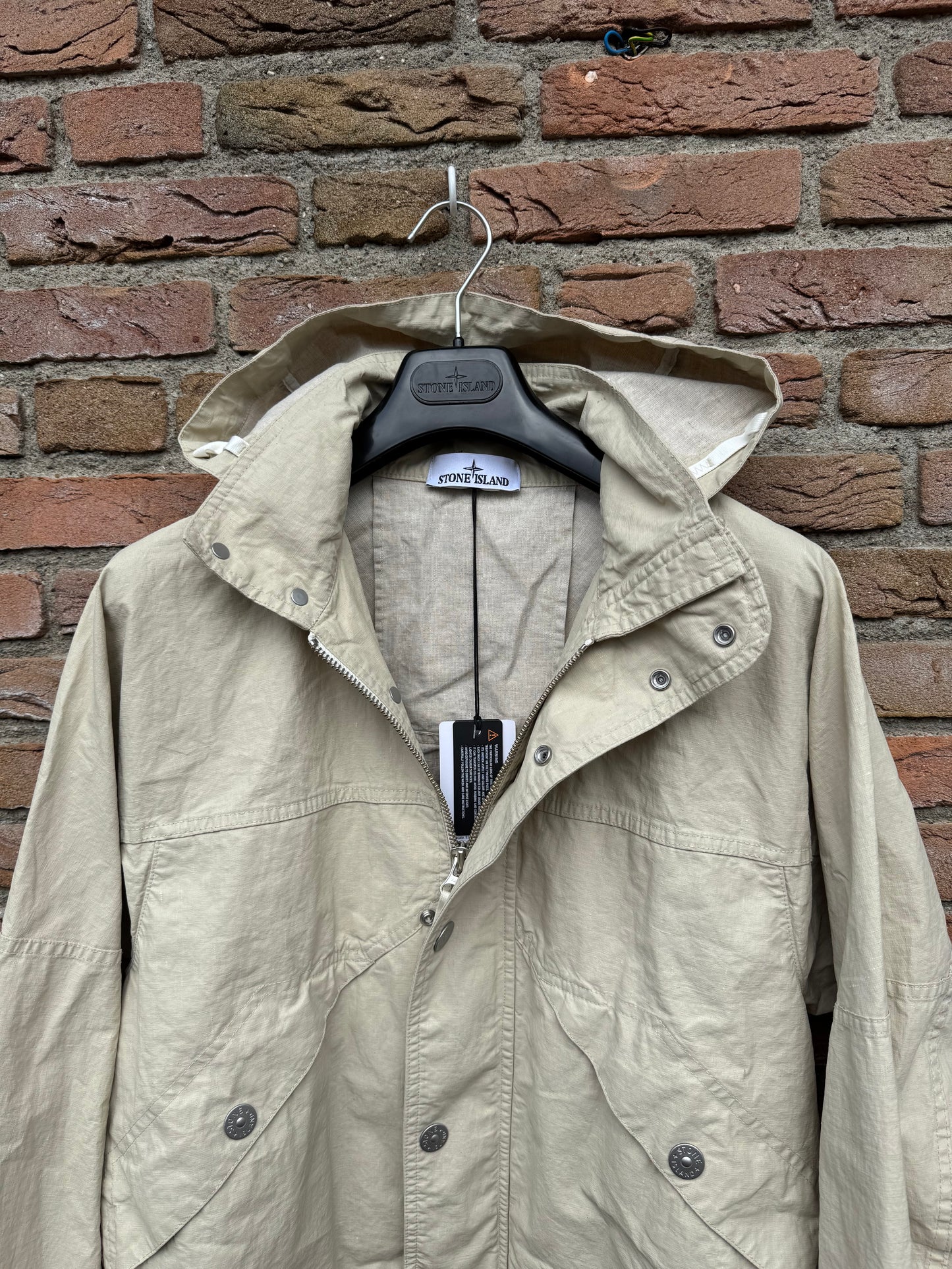 Stone island Raw Plated Linen Marina Jacket - S