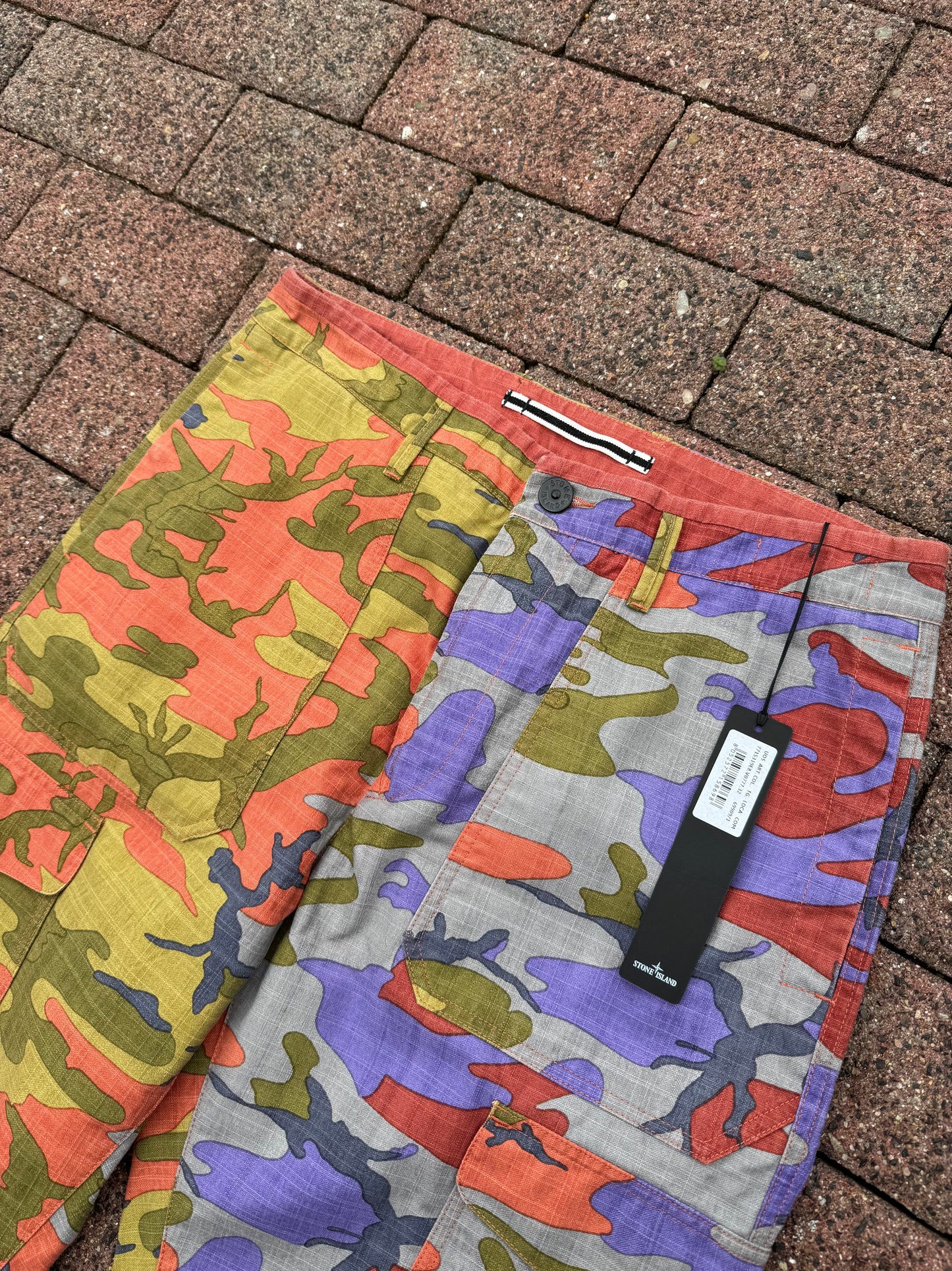 Stone Island Heritage Camo Cargos - W32