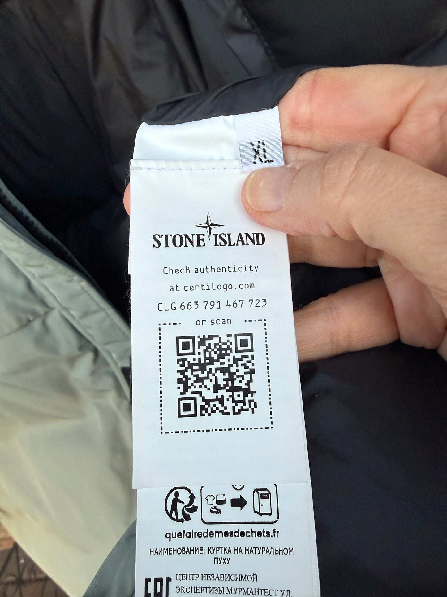 Stone Island Micro Twill Down Jacket - XL