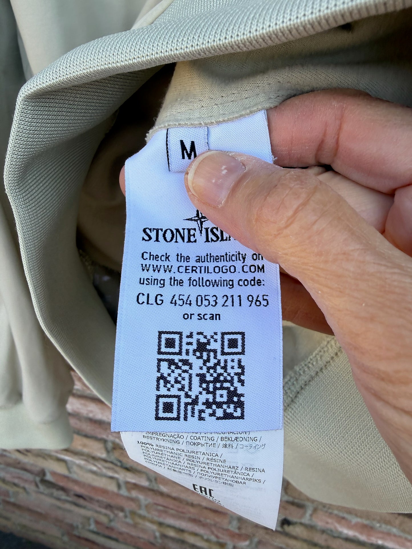 Stone Island Nylon Cotton 3L Ghost Smock - M