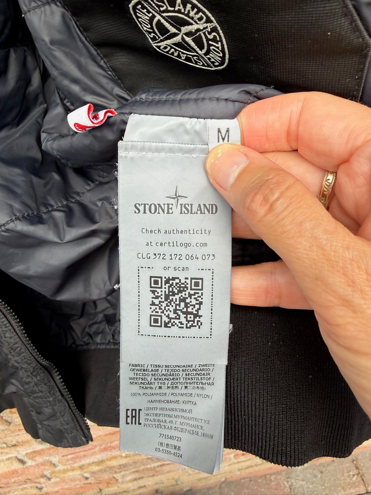 Stone Island Garment Dyed Crinkle Reps R-NY Primaloft-TC Jacket - M