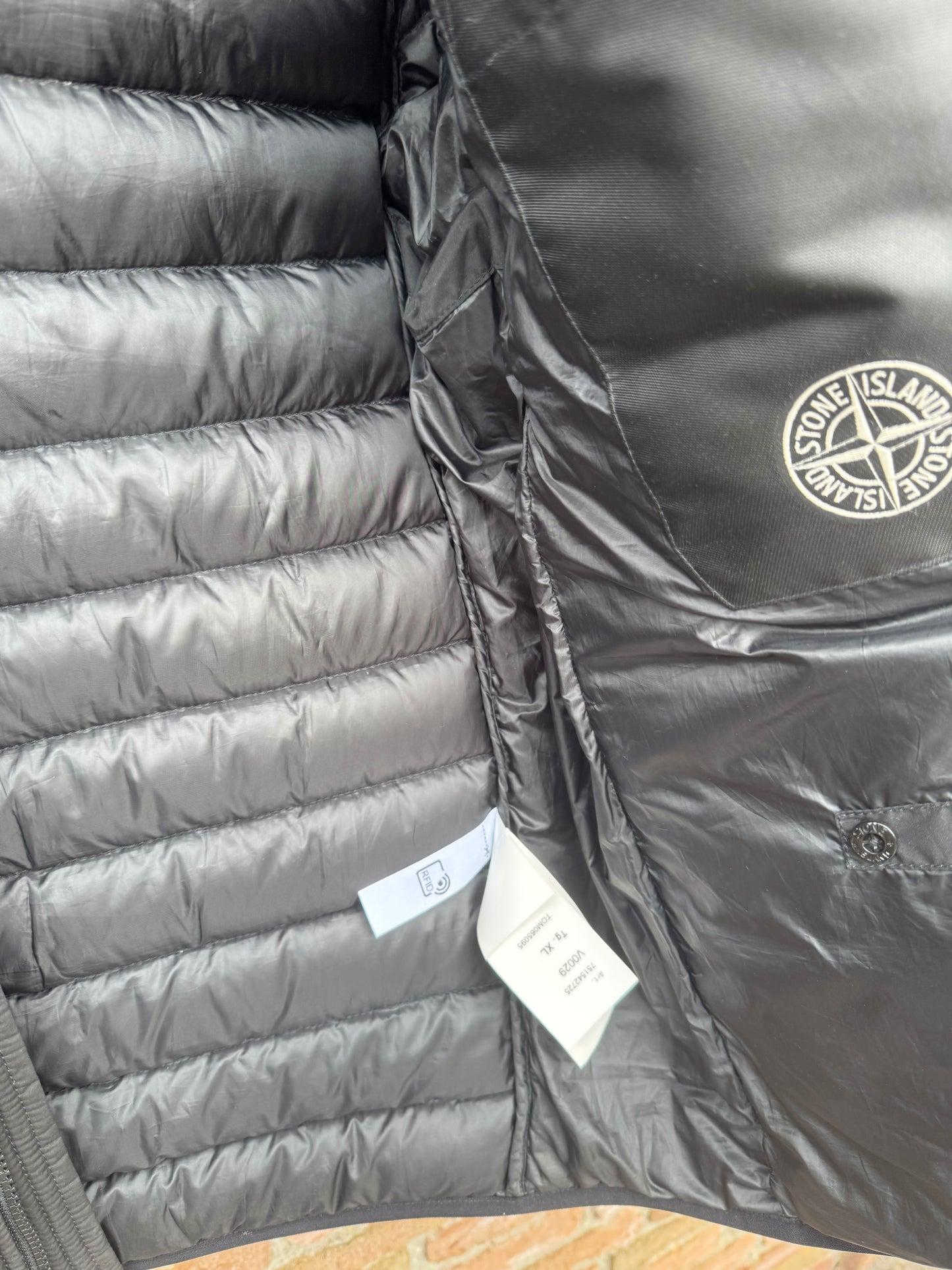 Stone Island O-Cotton / R-Nylon Tela Down Jacket - XL