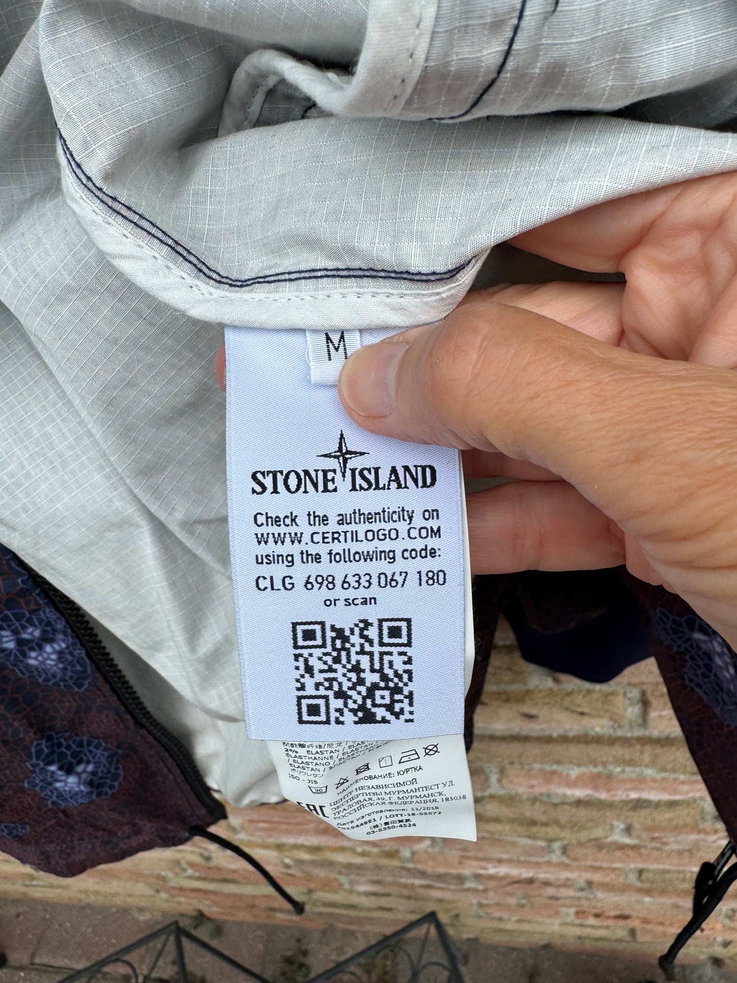 Stone Island Printed Heat Reactive Thermosensitive Jacket - M