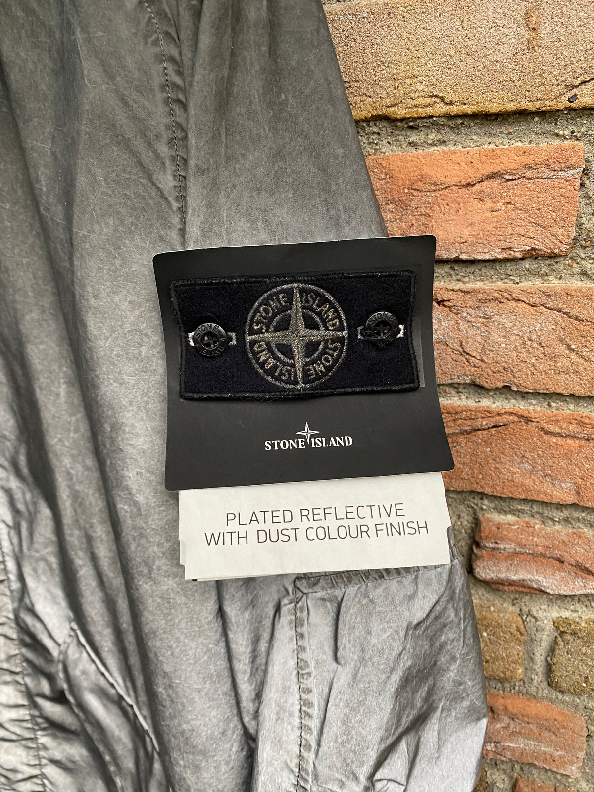 Stone Island Plated Reflective with Dust Colour Finish Jacket - M