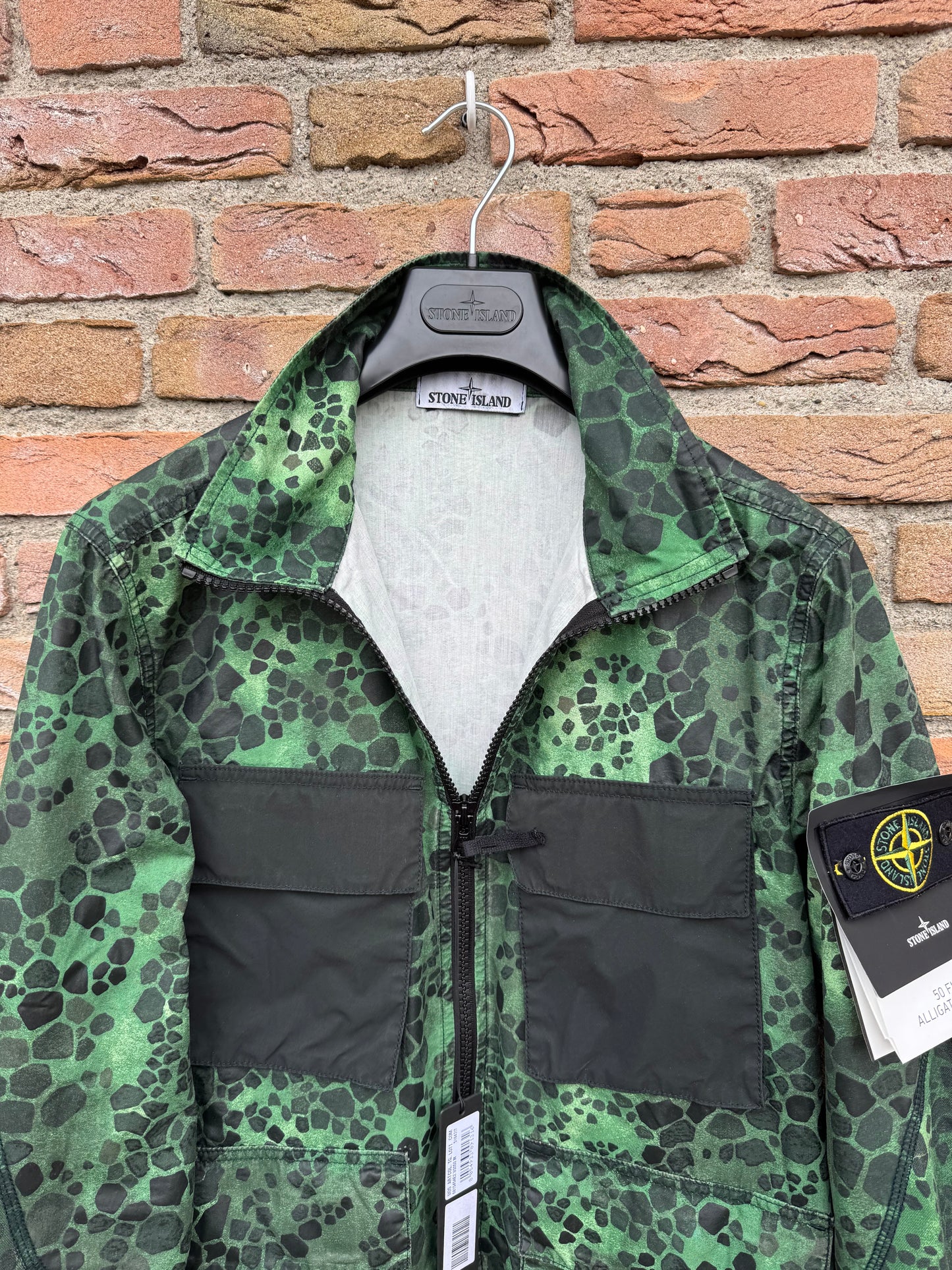 Stone Island 50 Fili Alligator Camo Jacket - M