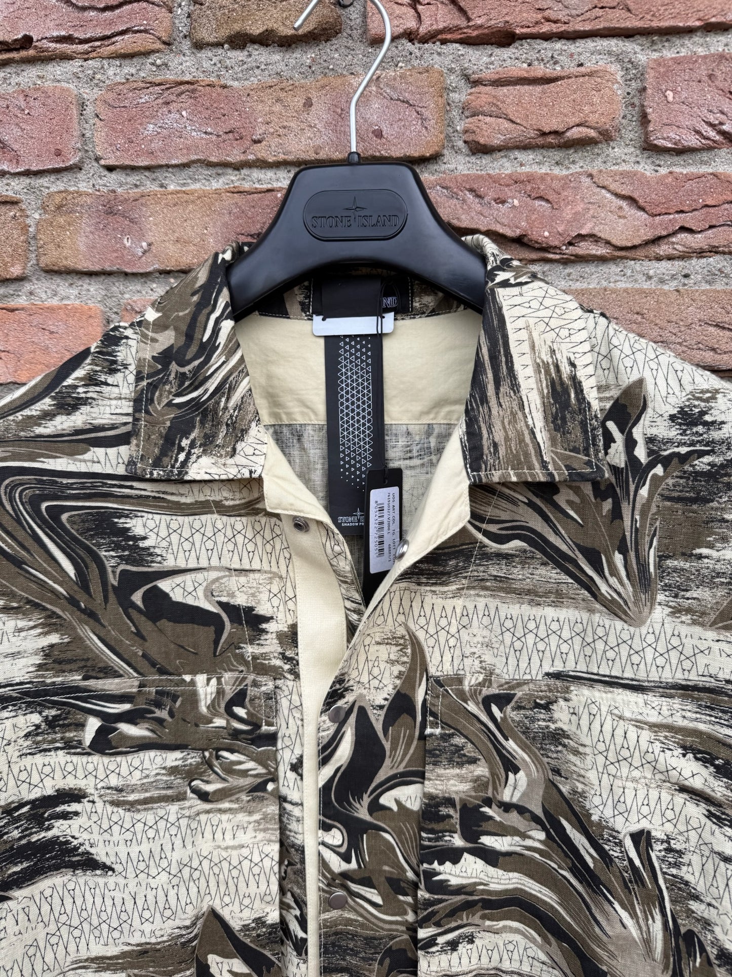 Stone Island Shadow Project Guayabera Shirt - L