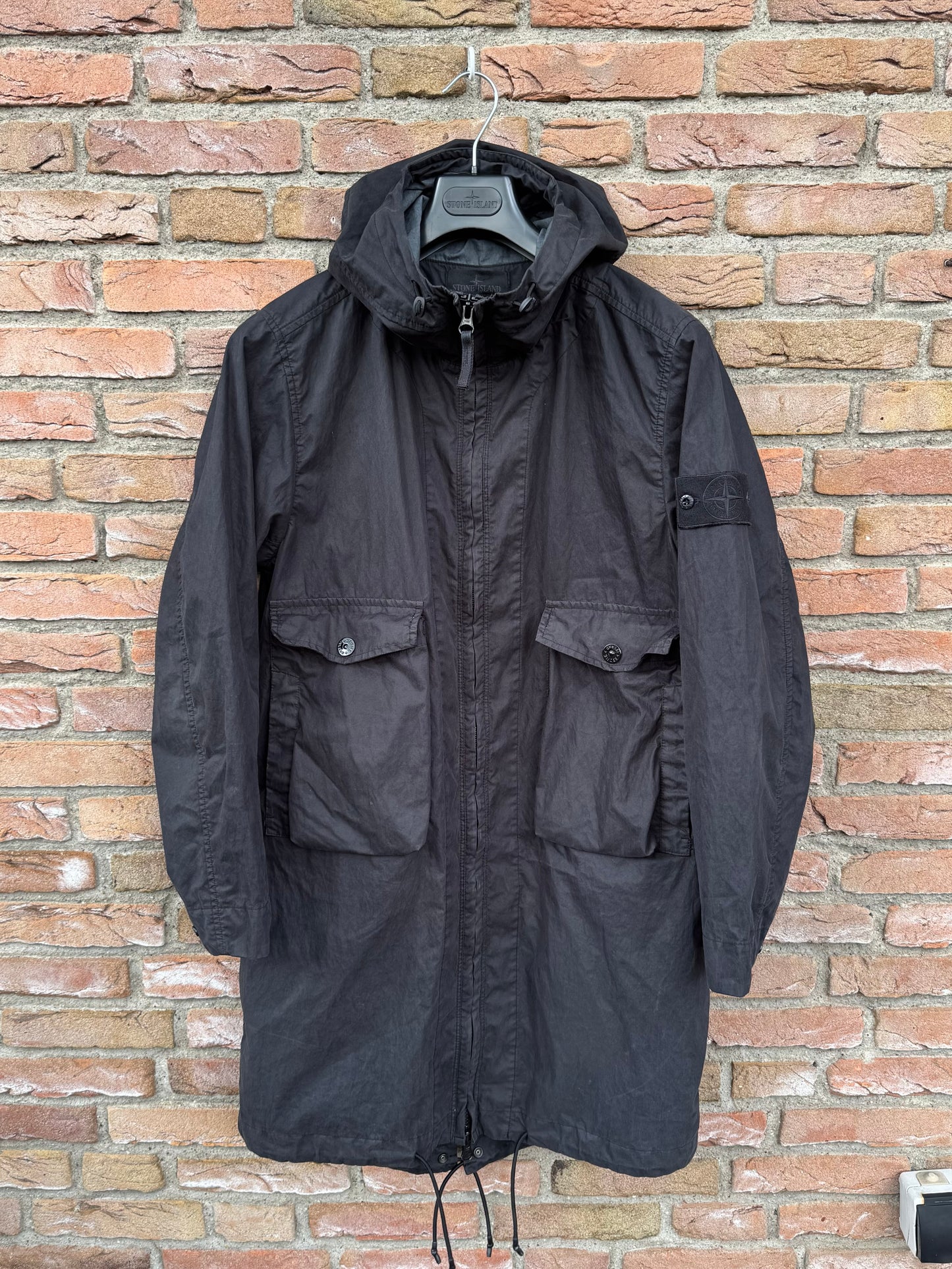 Stone Island 50 Fili Resinata Ghost Parka - S