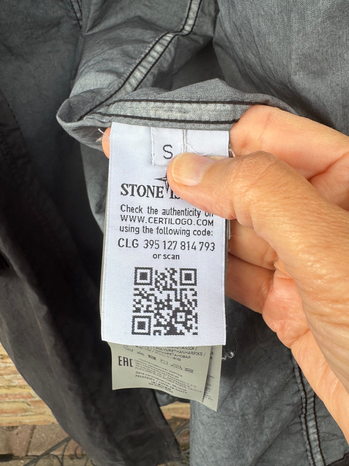 Stone Island 50 Fili Resinata Ghost Parka - S