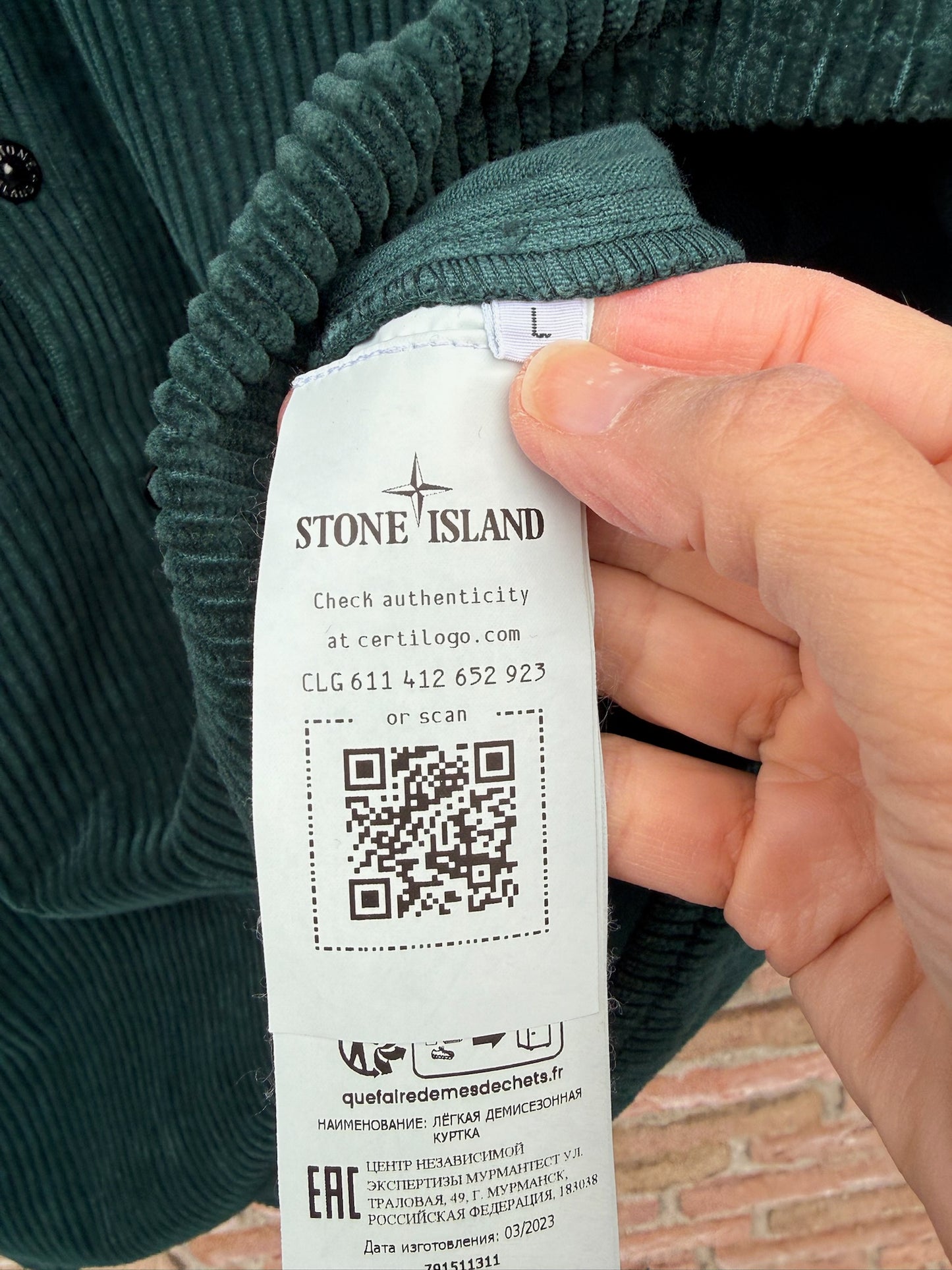Stone Island Corduroy Overshirt - L