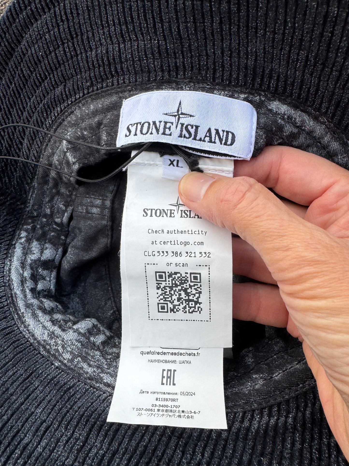 Stone Island Frost Corduroy Bucket Hat - XL