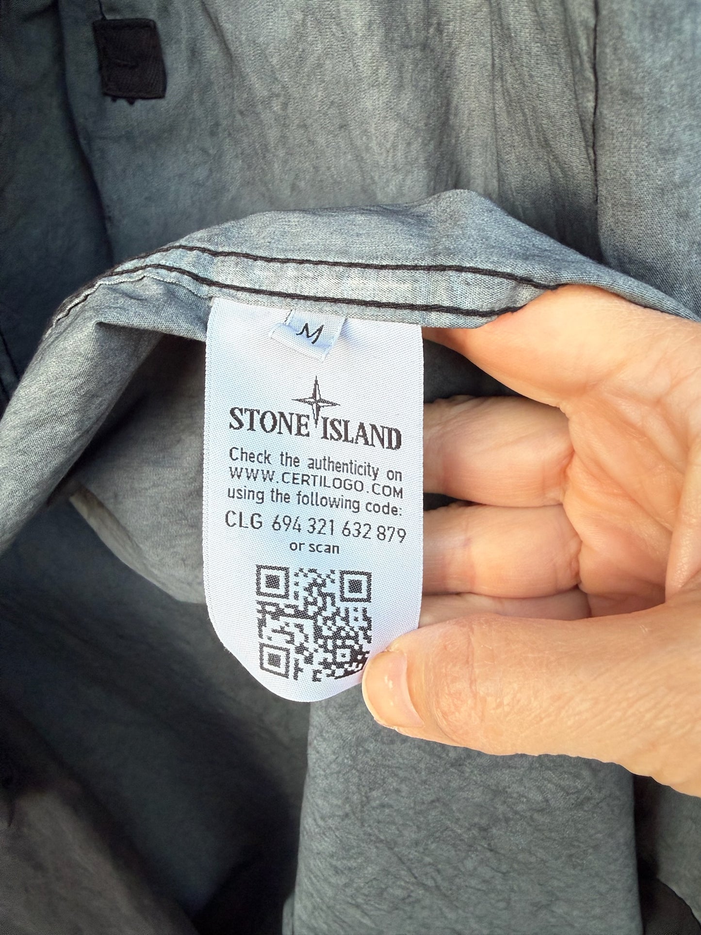 Stone Island 50 Fili Resinata Ghost Jacket - M