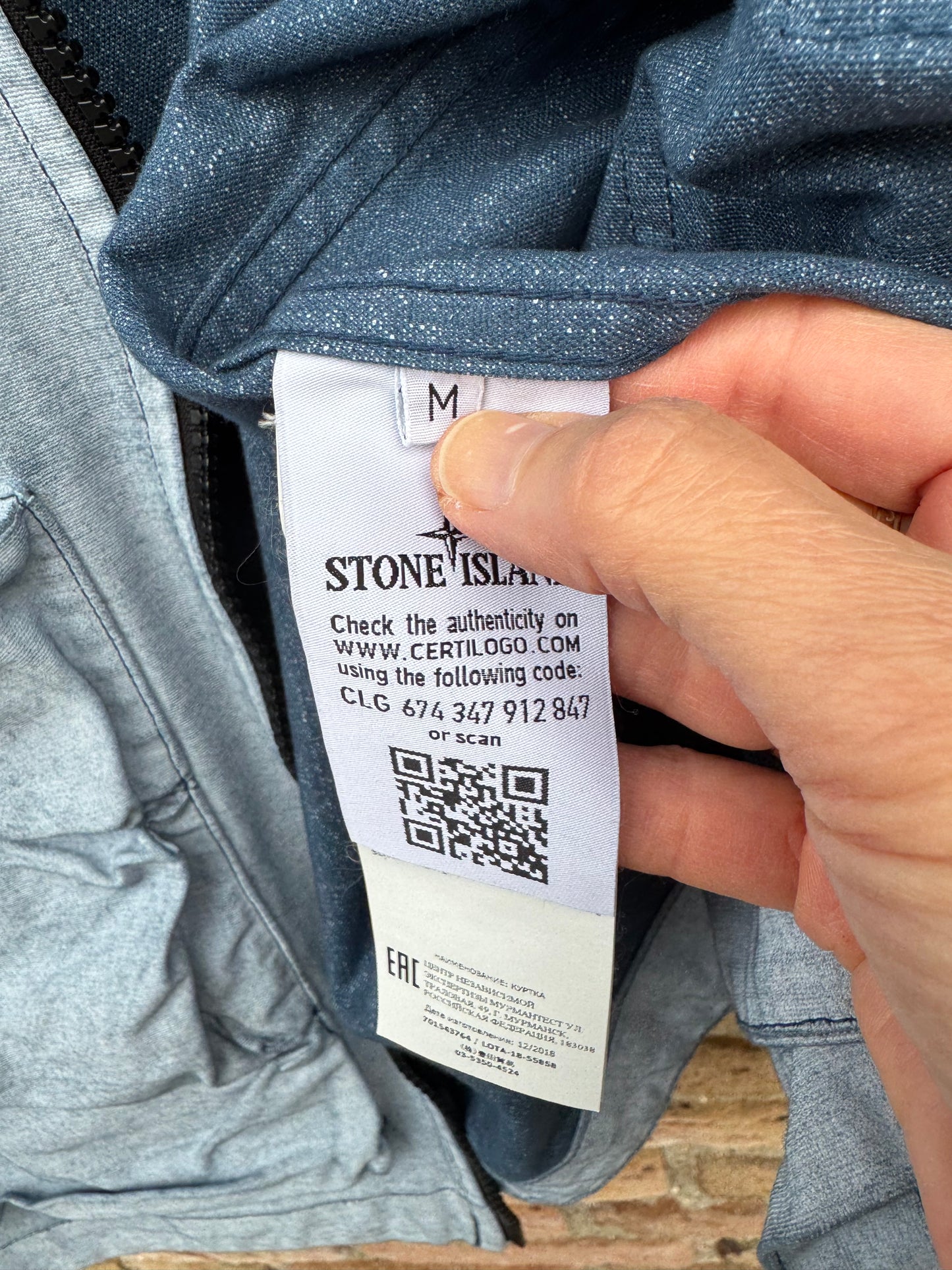 Stone Island Canvas Placcato Jacke - M
