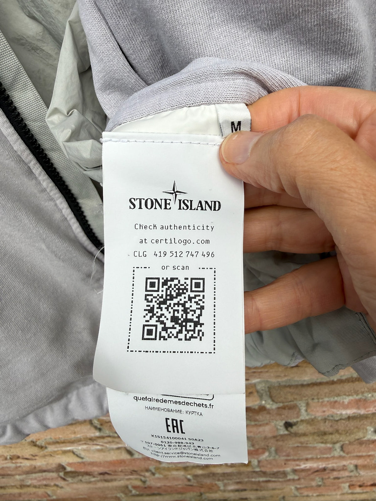 Stone Island Garment Dyed Crinkle Reps NY + Jersey 250 Jacket - M