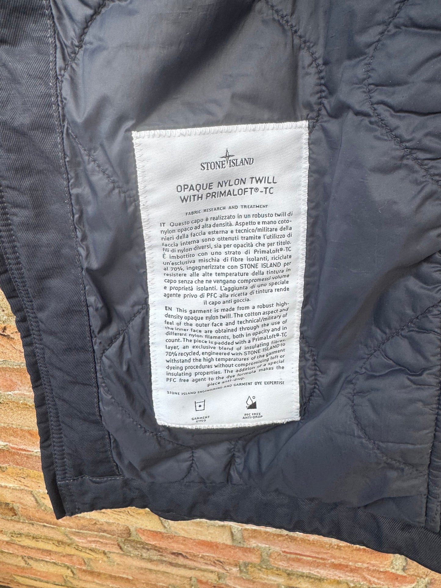 Stone Island Opaque Nylon Twill Primaloft Jacket - XL