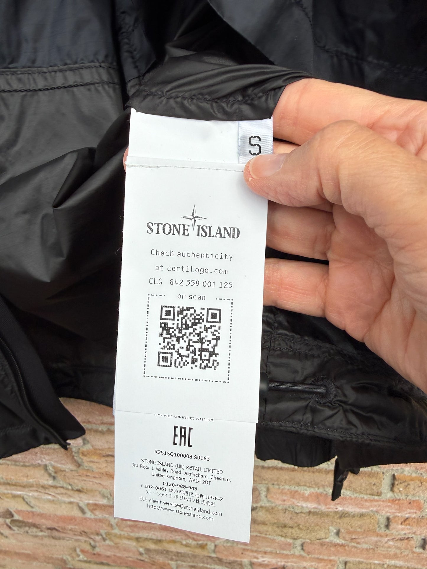 Stone Island Ripstop Light HT Nylon Jacket - S